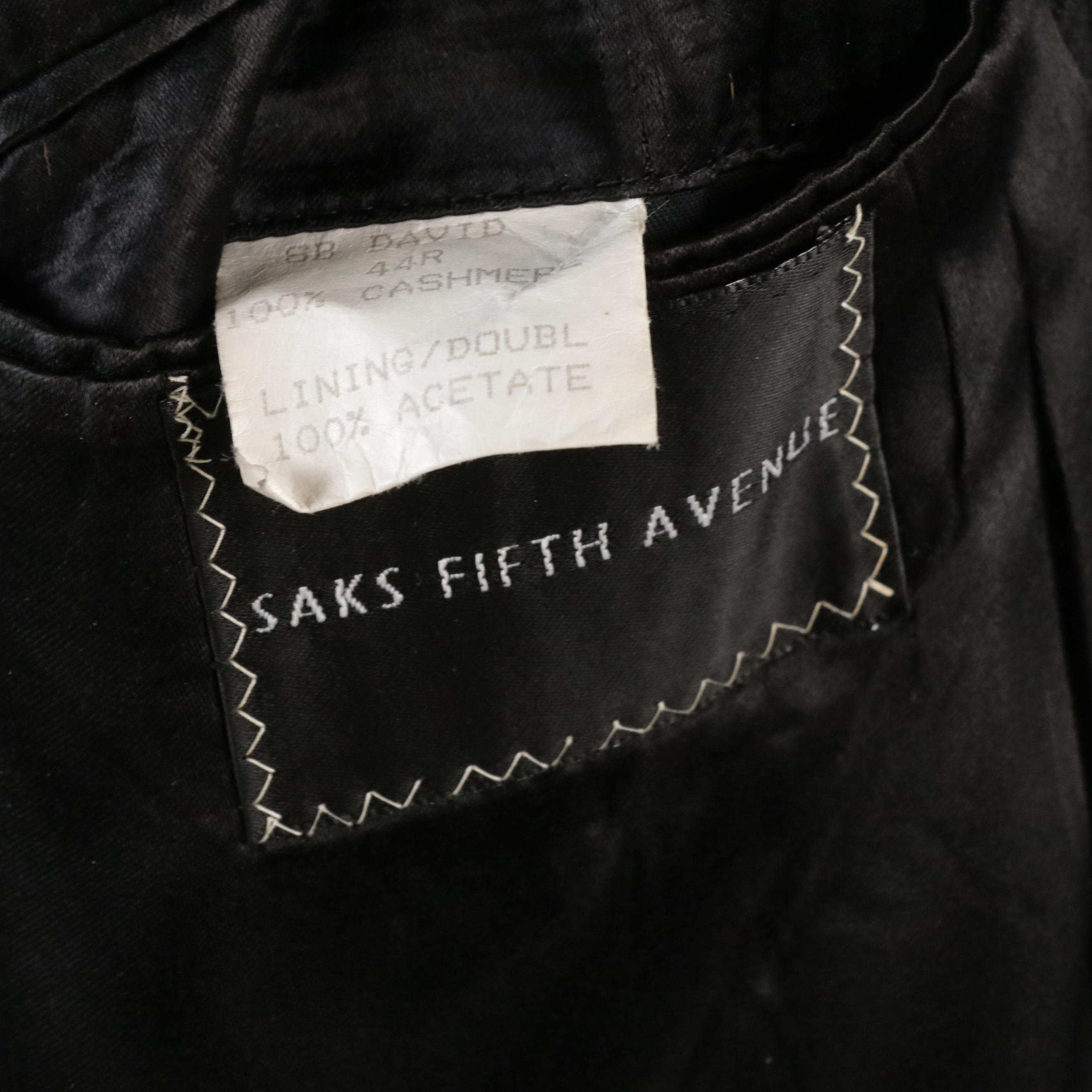 Men's Saks Fifth Avenue Cashmere Overcoat