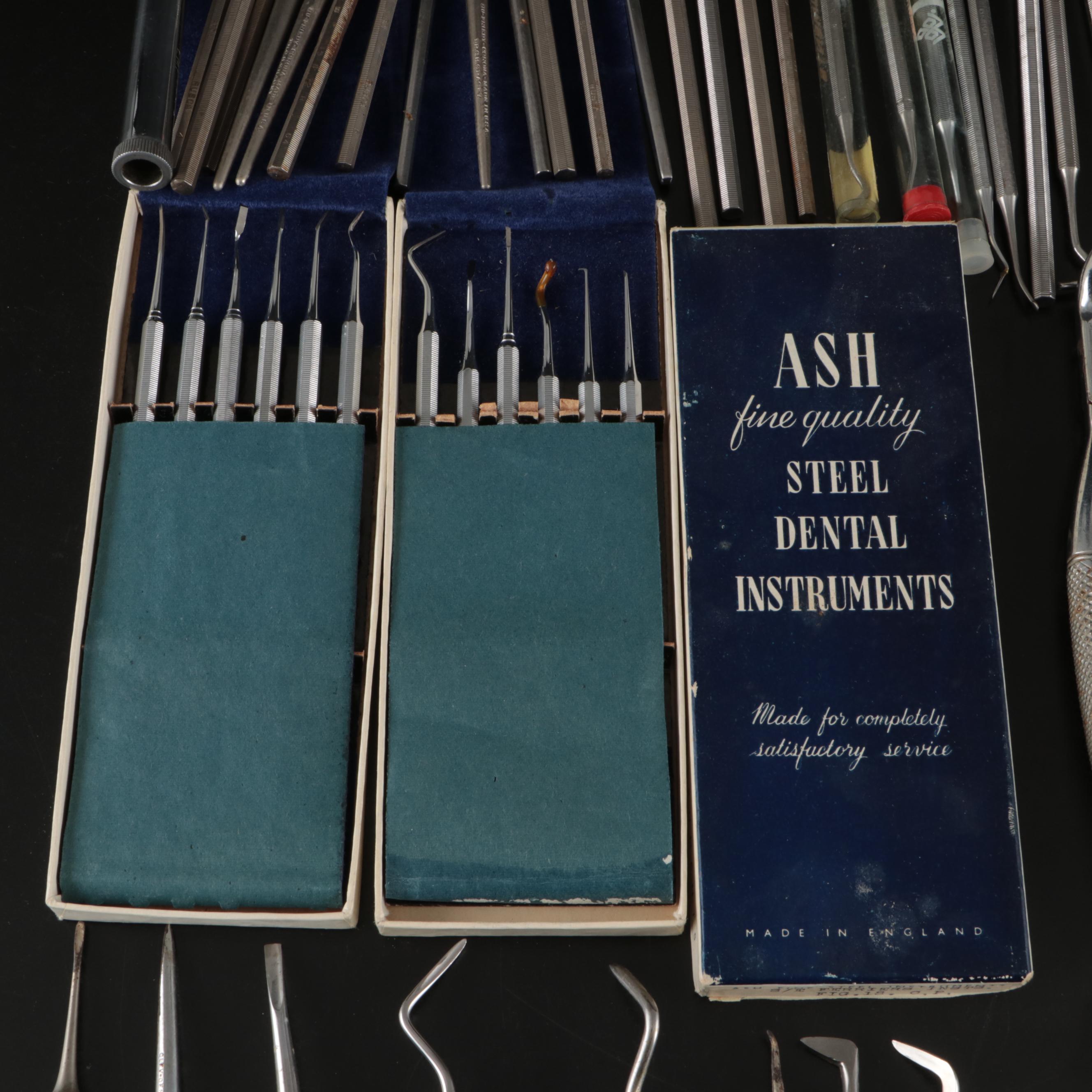 Ash, S.S. White, and Other Extraction Forceps, Elevators, and Dental Instruments