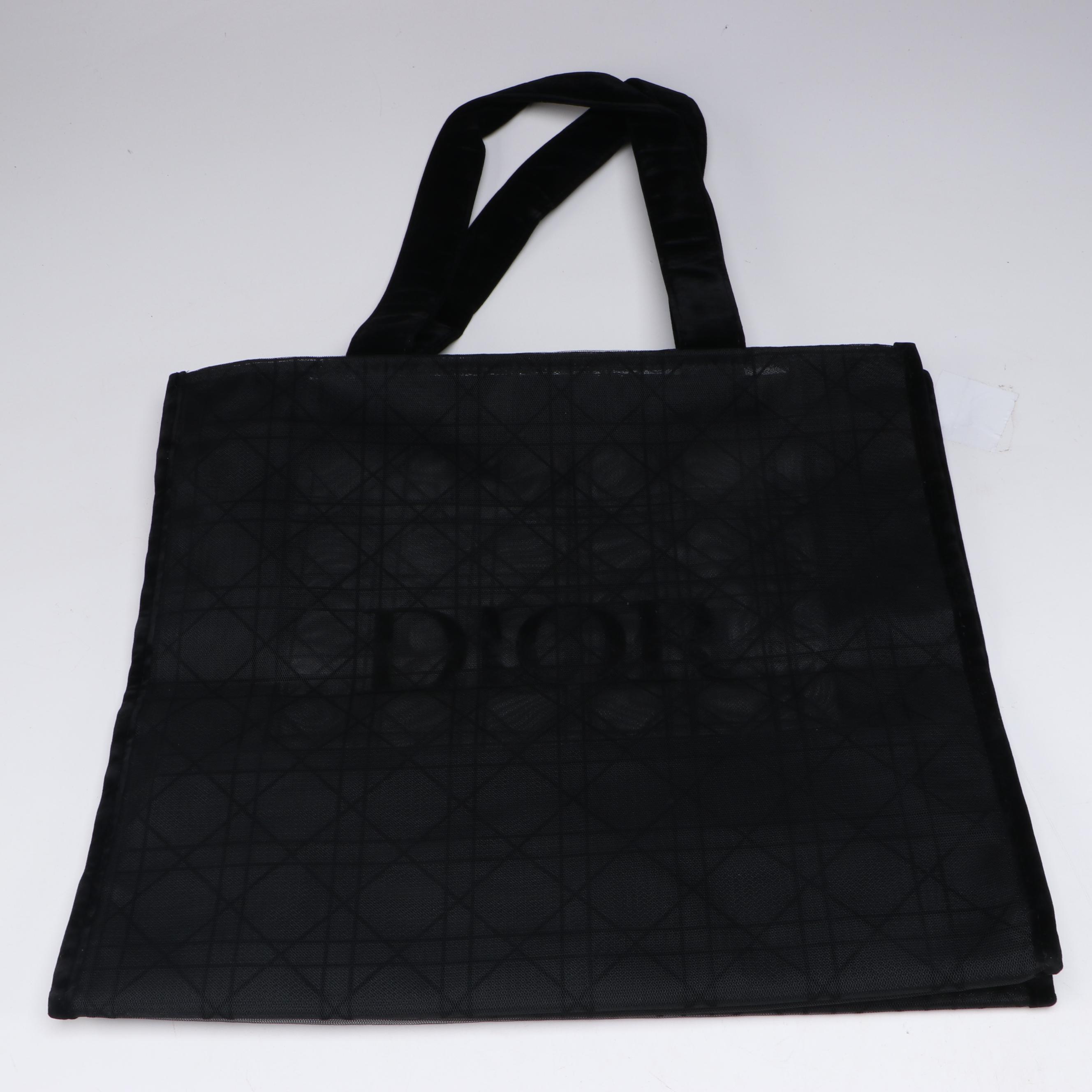 Dior Beauté Promotional MUA Makeup Brush Belt Bag and Cannage Mesh Tote Bag