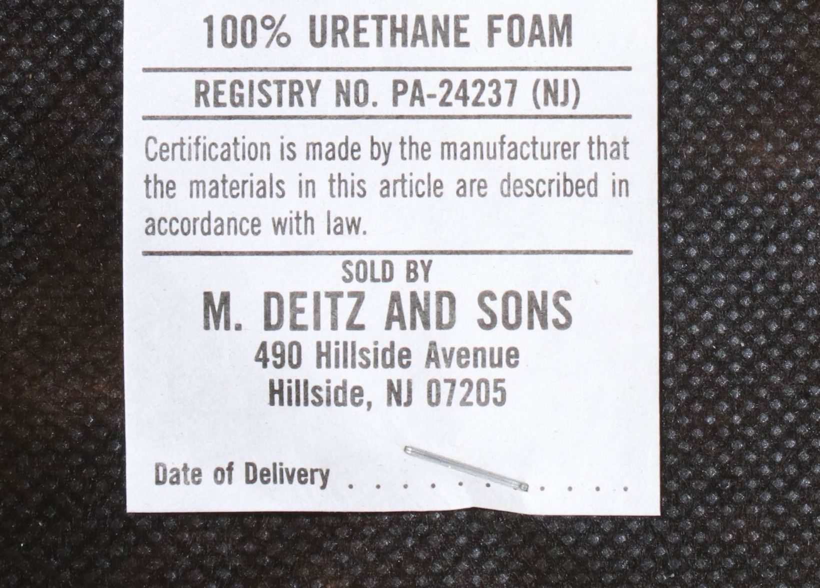 M. Deitz and Sons Laminate and Iron Dining Table with Single Chair