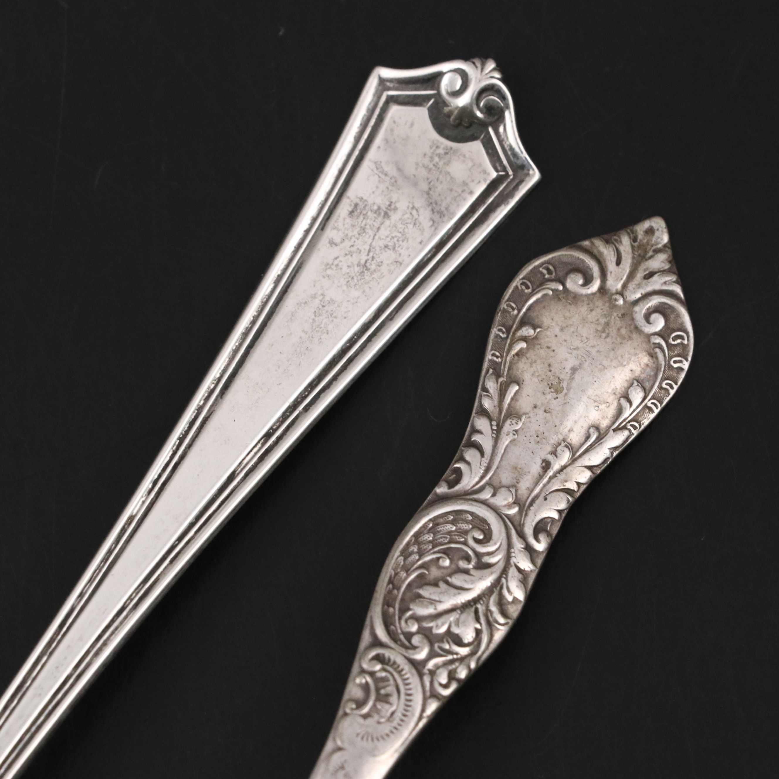 Saart Bros. Sterling Pierced Spoon with Pen Stand and Chicago Expo Souvenir