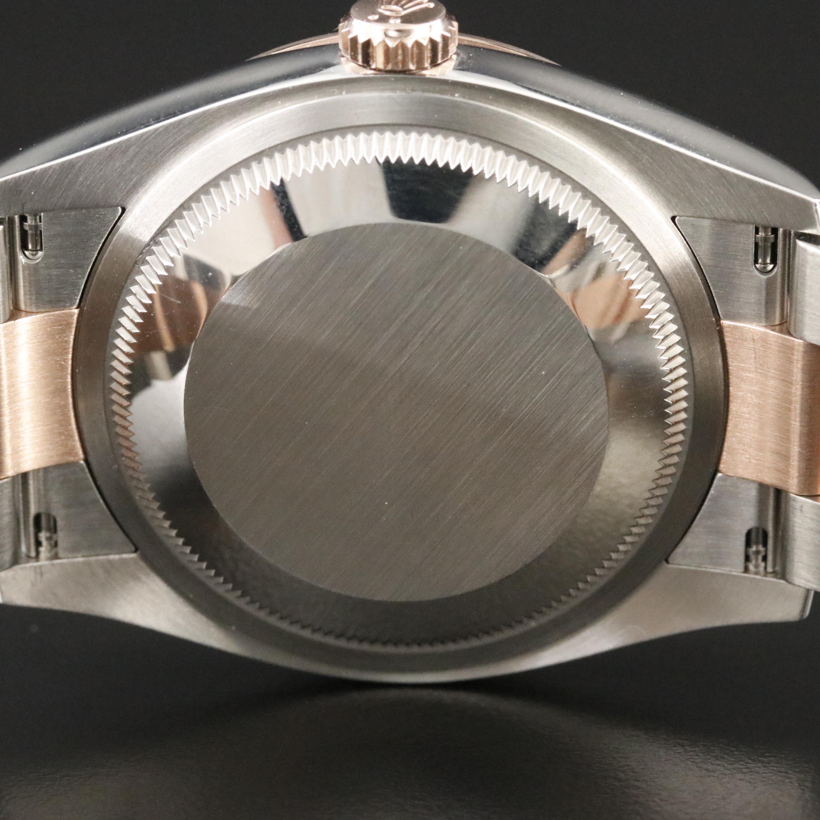 Rolex Datejust Everose Gold Roman White Dial Watch