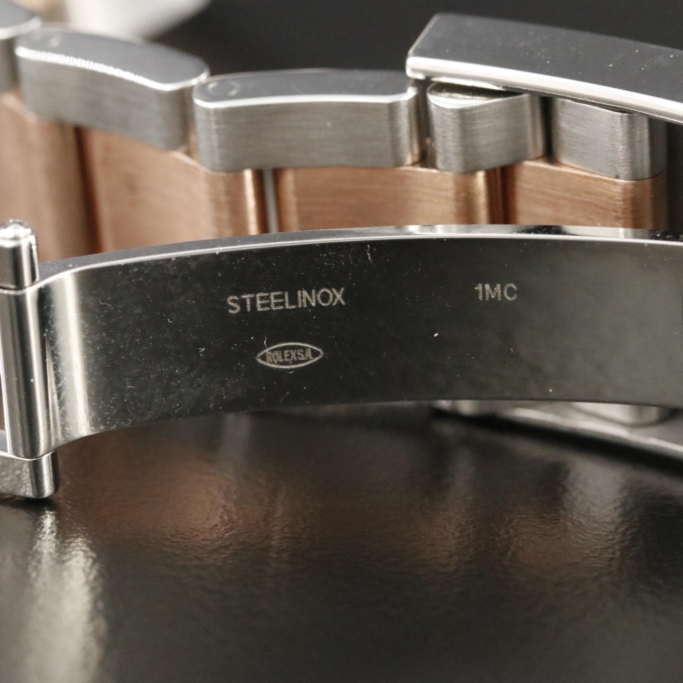 Rolex Datejust Everose Gold Roman White Dial Watch