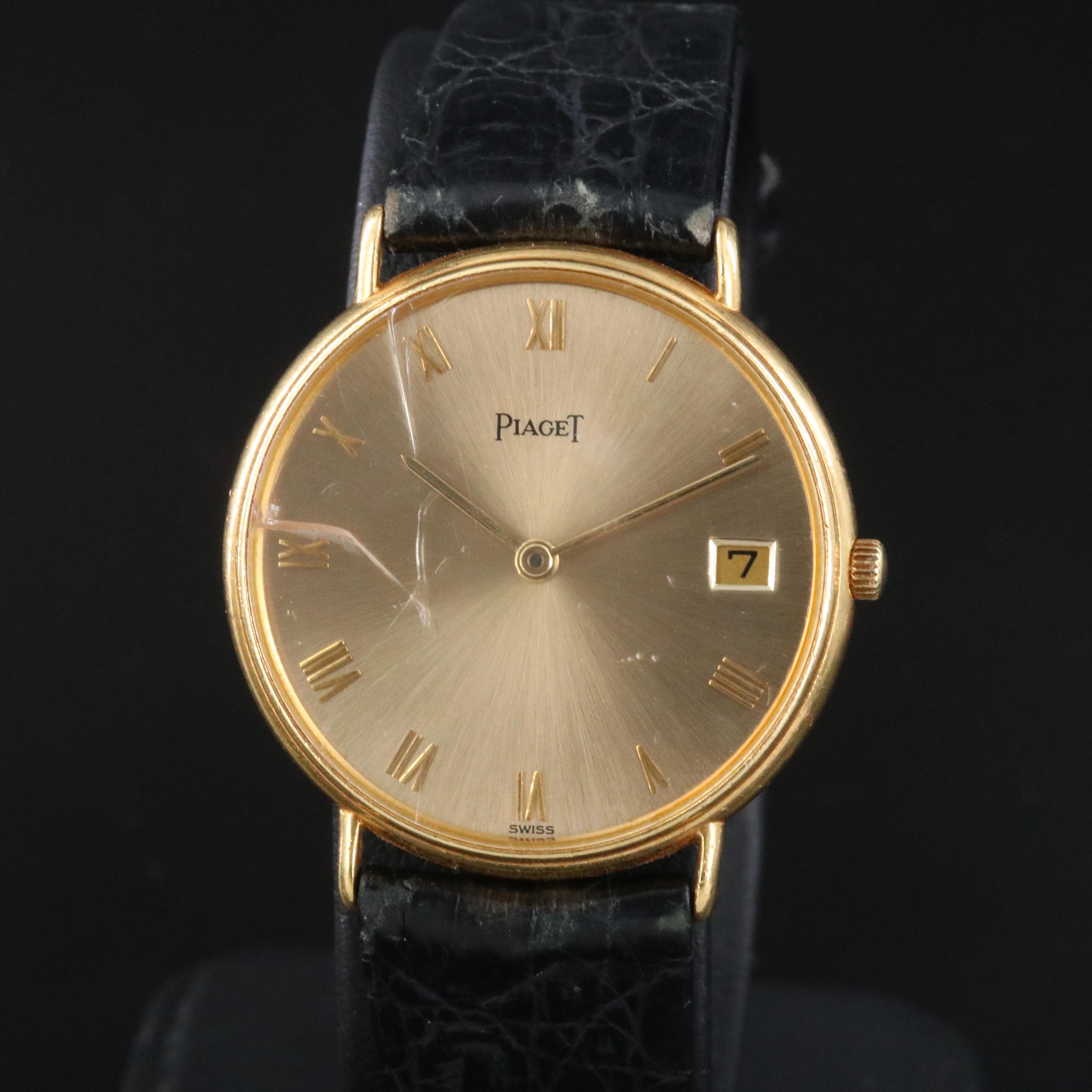 18K Piaget Calendar Quartz Watch