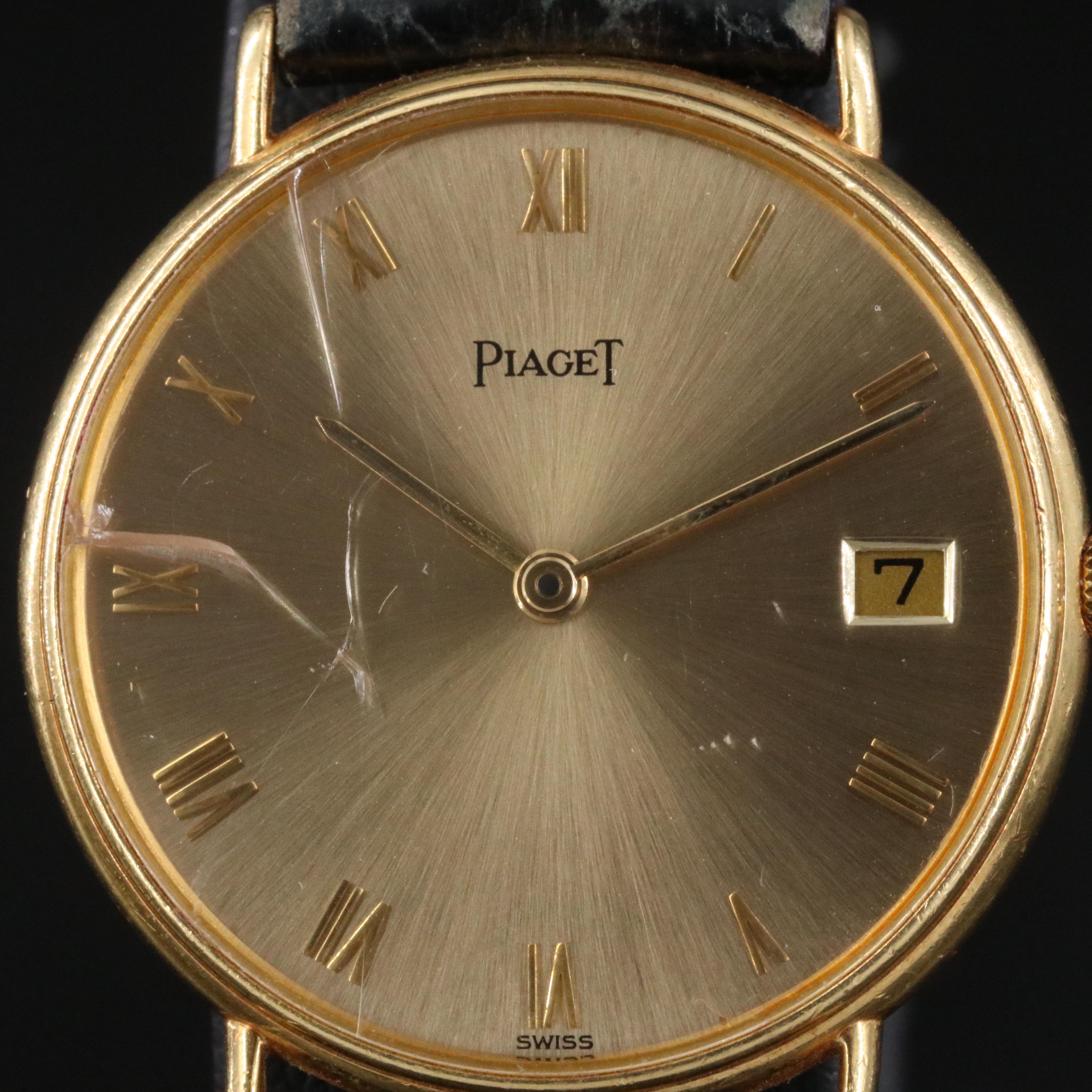 18K Piaget Calendar Quartz Watch