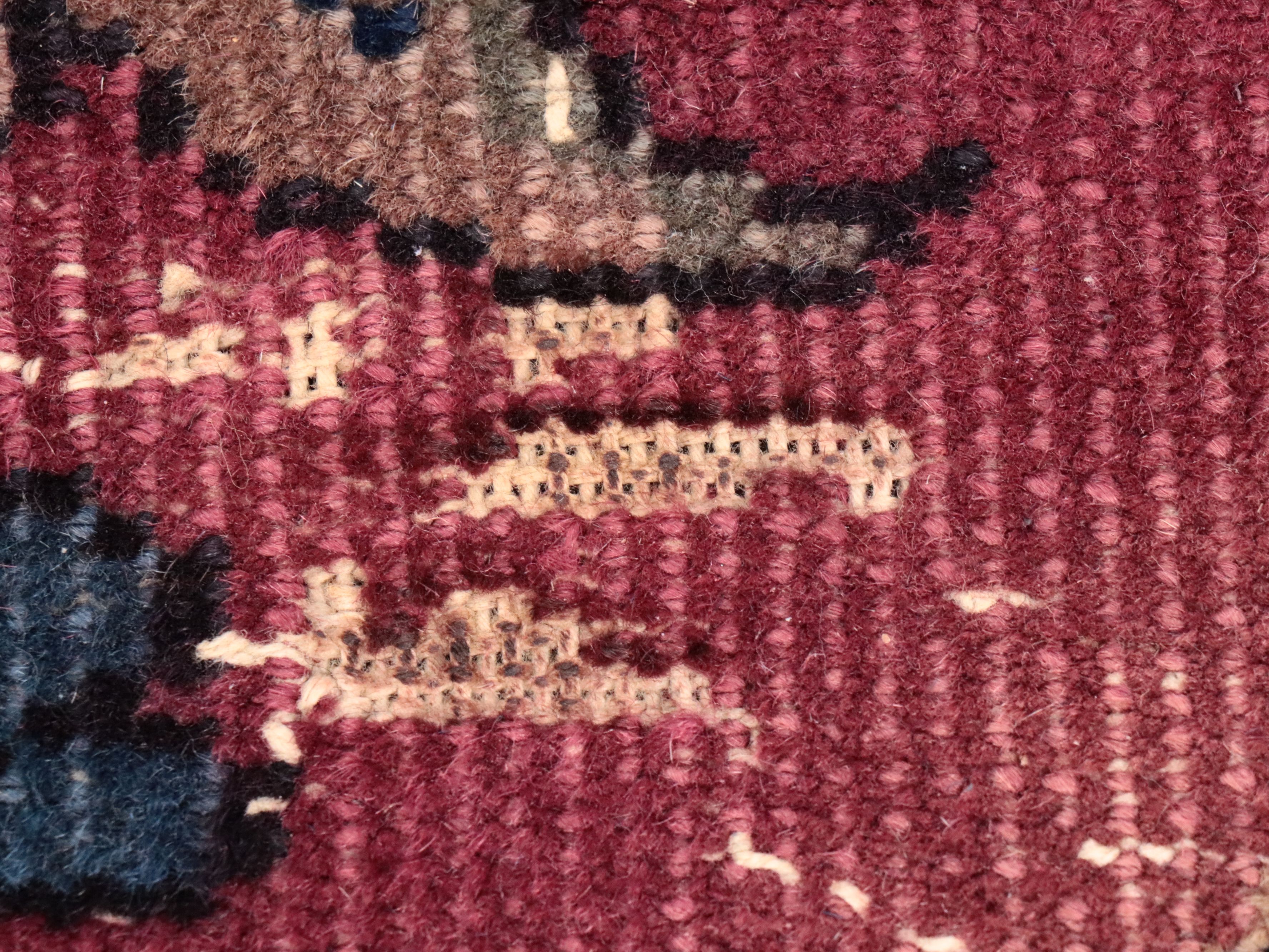 9'11 x 13'9 Hand-Knotted Persian Sarouk Room-Sized Rug, Antique