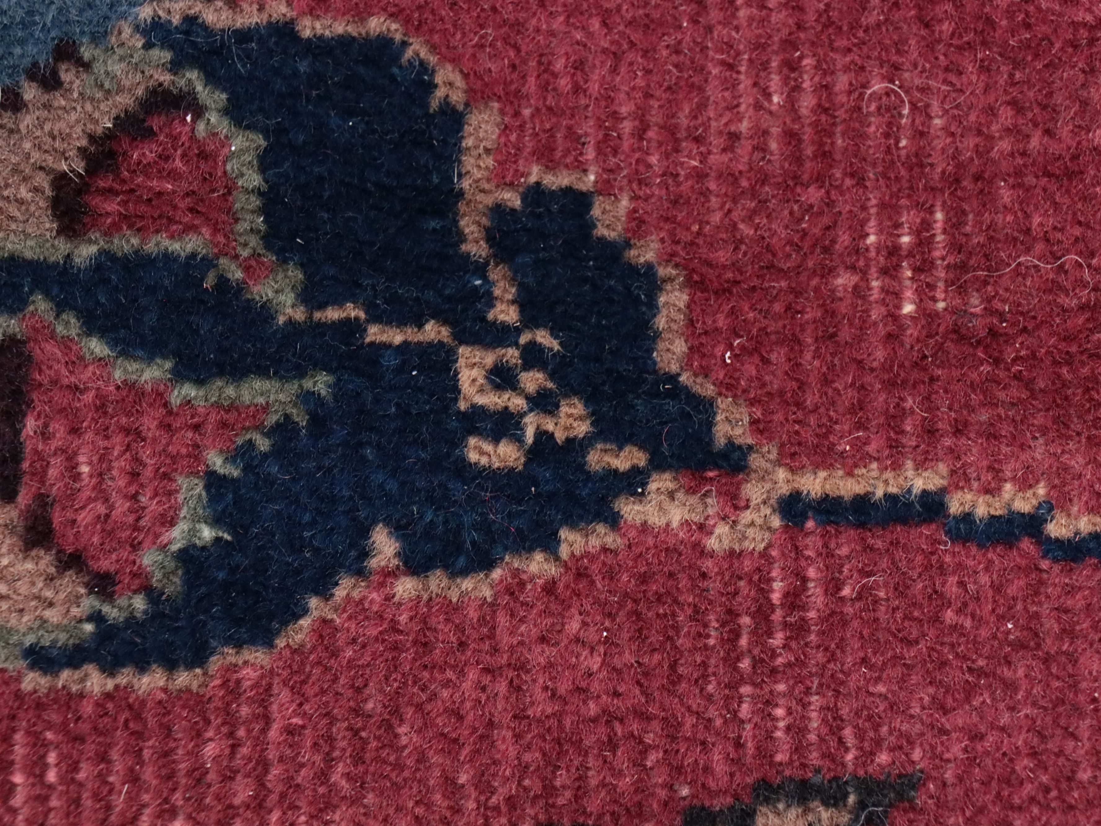 9'11 x 13'9 Hand-Knotted Persian Sarouk Room-Sized Rug, Antique