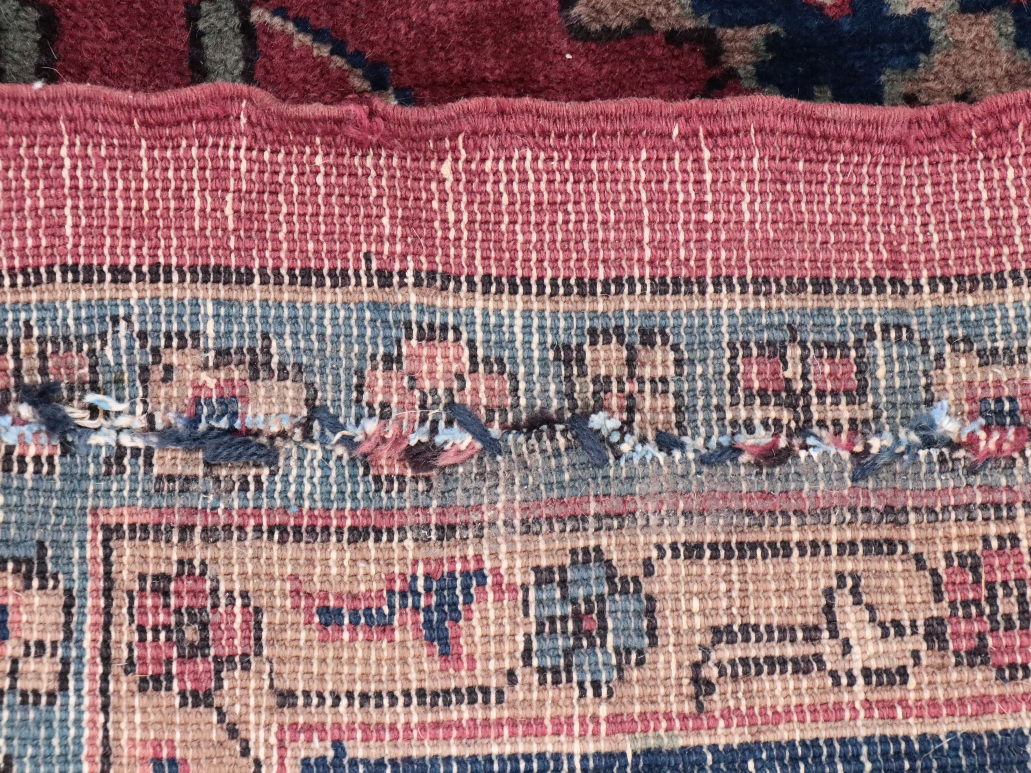 9'11 x 13'9 Hand-Knotted Persian Sarouk Room-Sized Rug, Antique