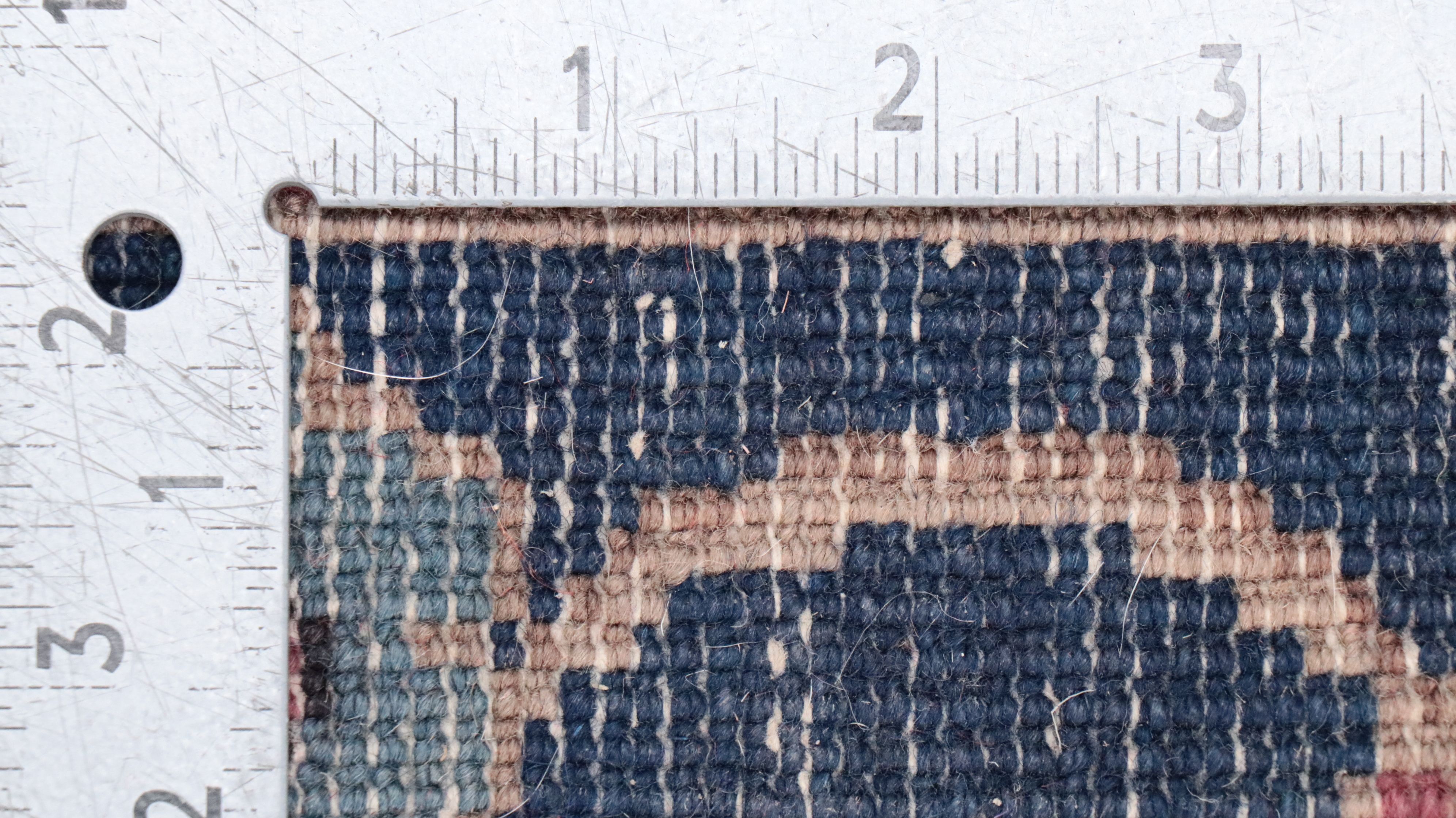 9'11 x 13'9 Hand-Knotted Persian Sarouk Room-Sized Rug, Antique