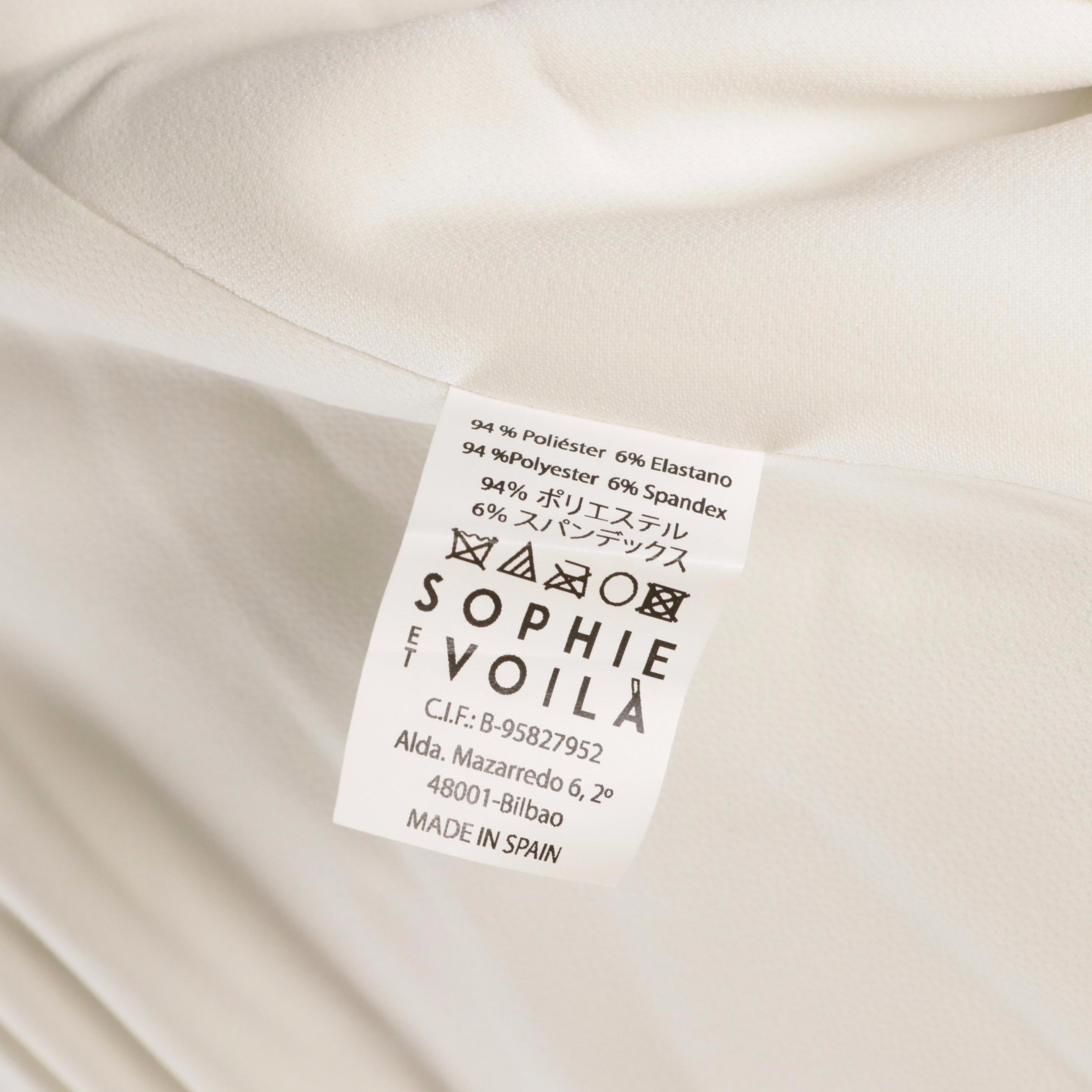 Sophie et Voilà "Bhristy" Bridal Gown and Long Cape in Ivory Double Crepe