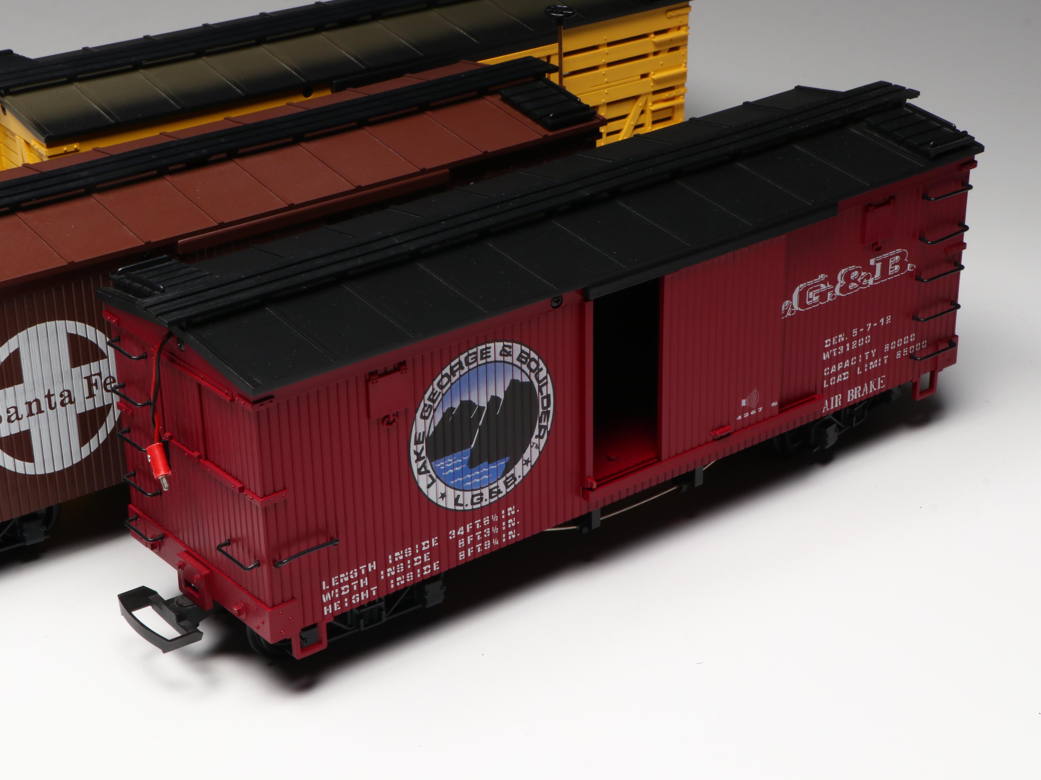 LGB G Scale 4267S Lake George & Boulder and More Boxcars