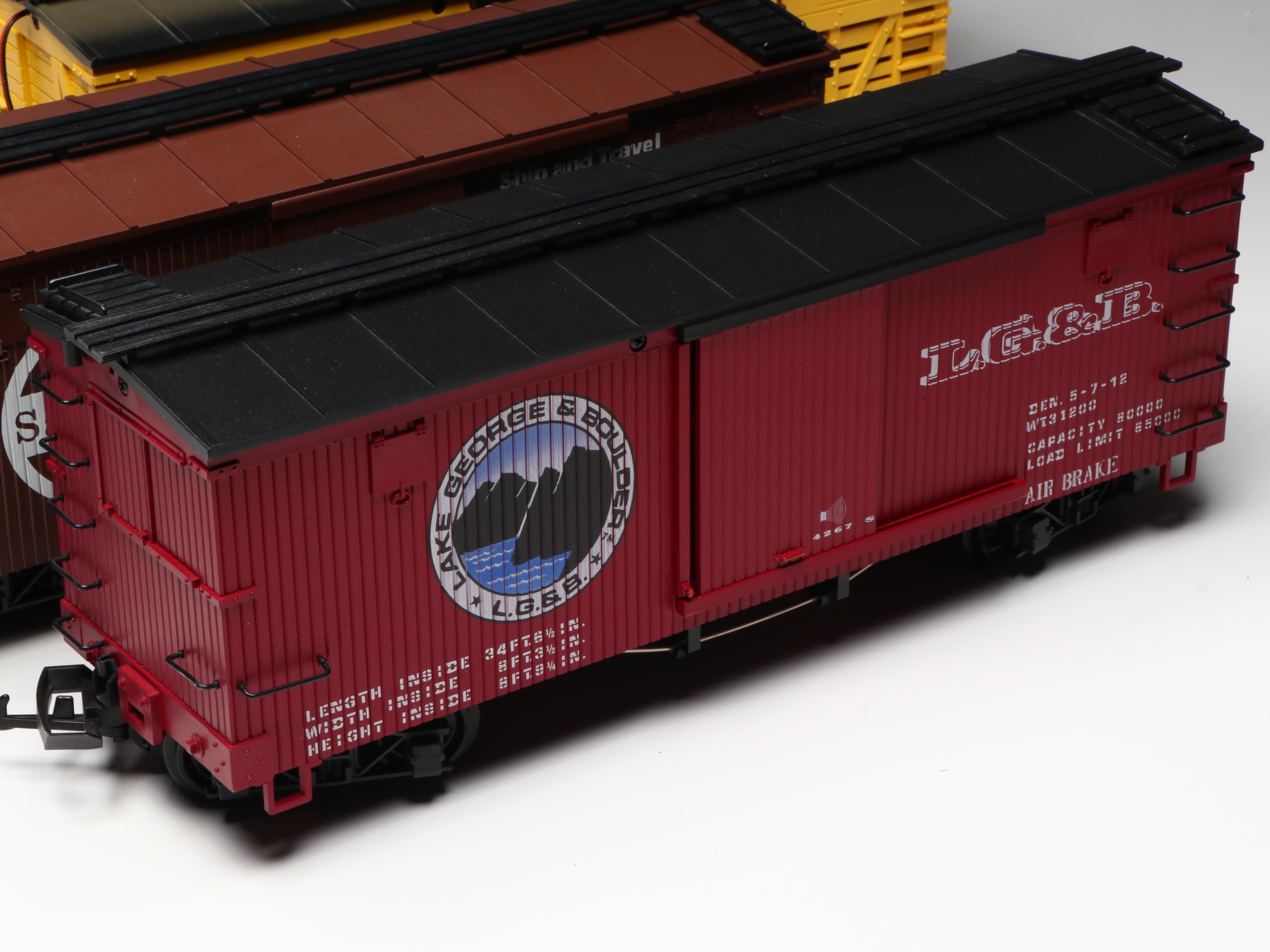 LGB G Scale 4267S Lake George & Boulder and More Boxcars