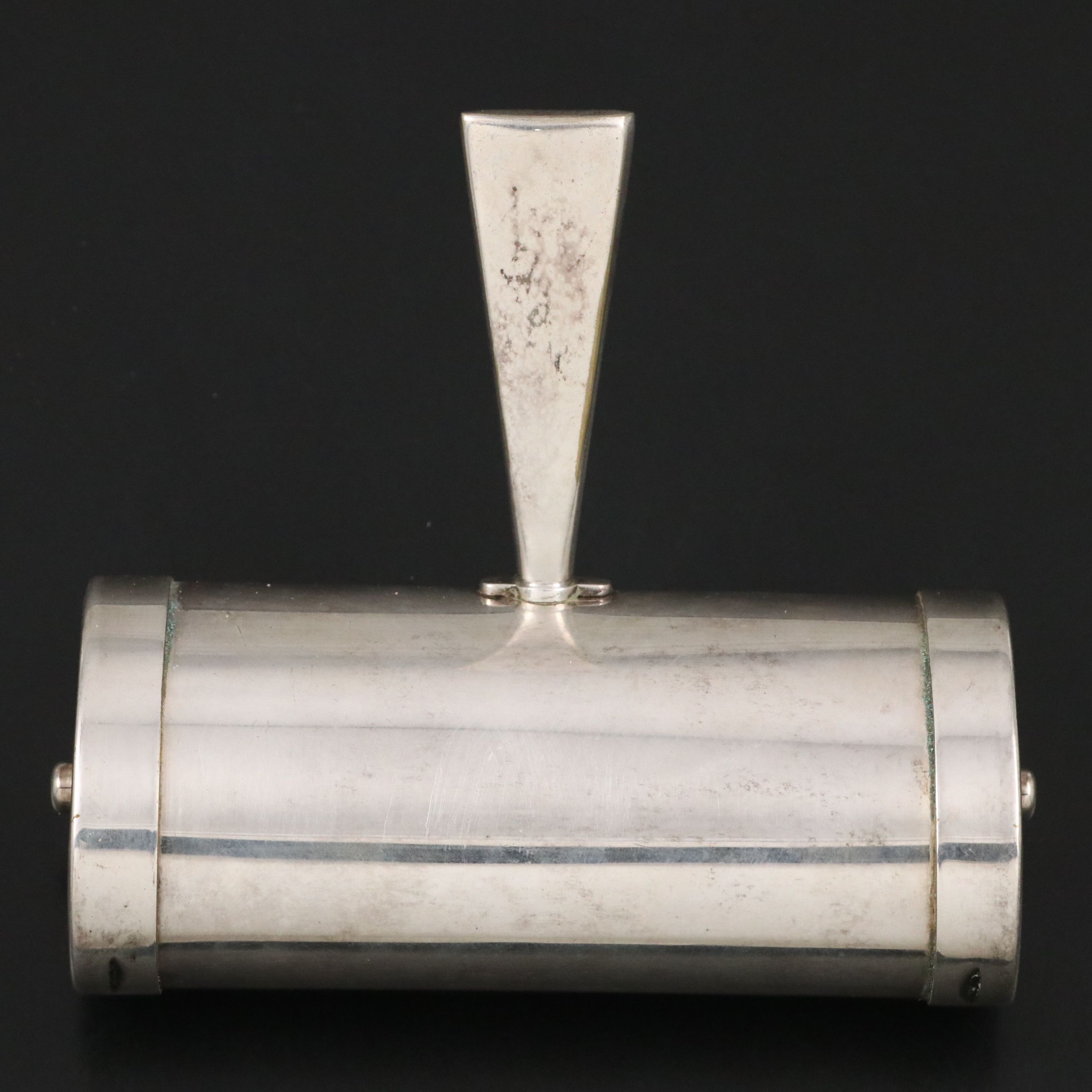 French Silver Plate Table Crumb Sweeper, Early 20th Century