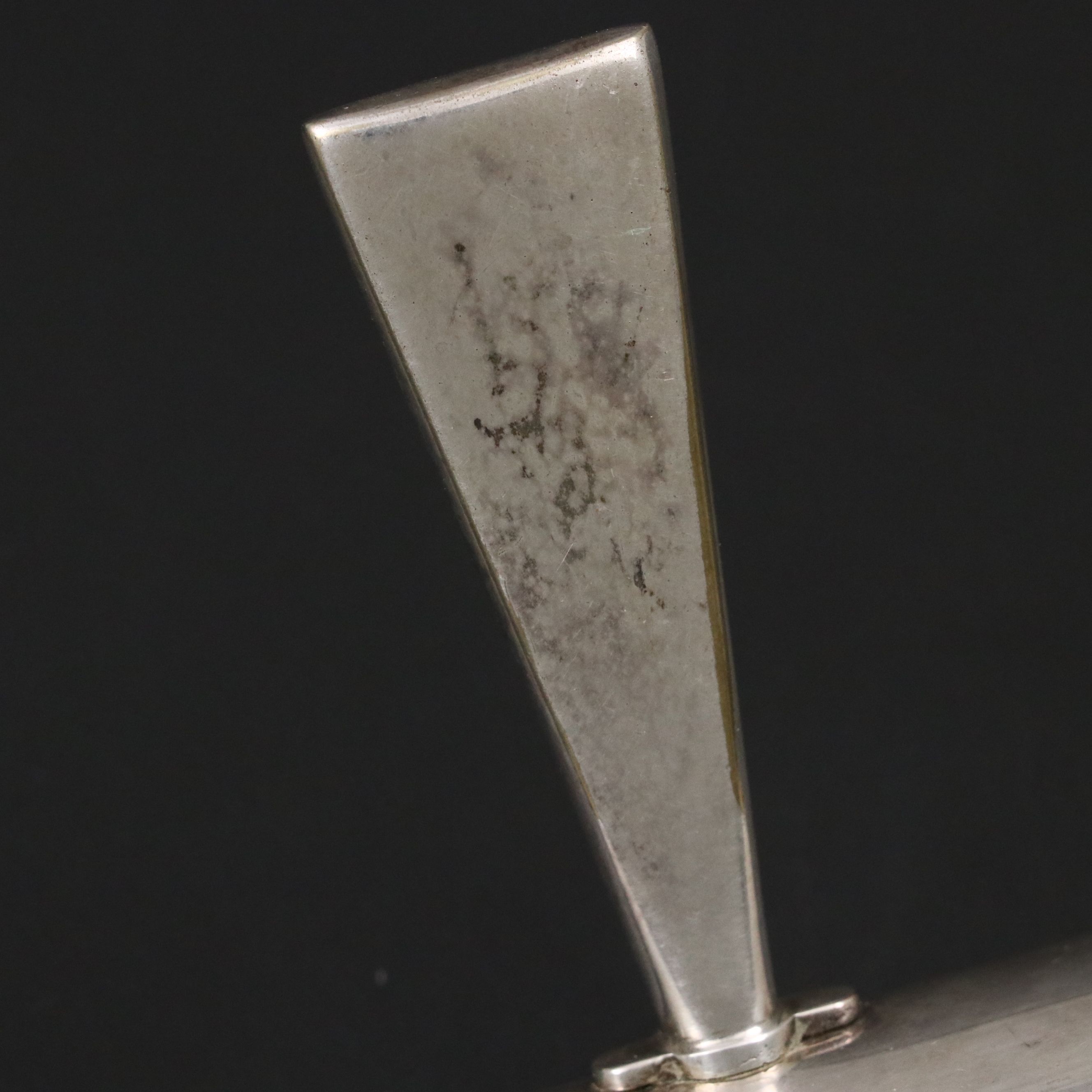 French Silver Plate Table Crumb Sweeper, Early 20th Century