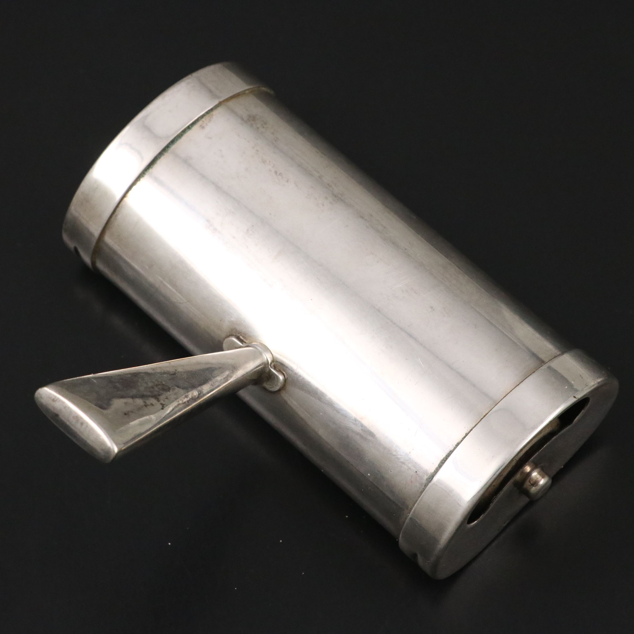 French Silver Plate Table Crumb Sweeper, Early 20th Century