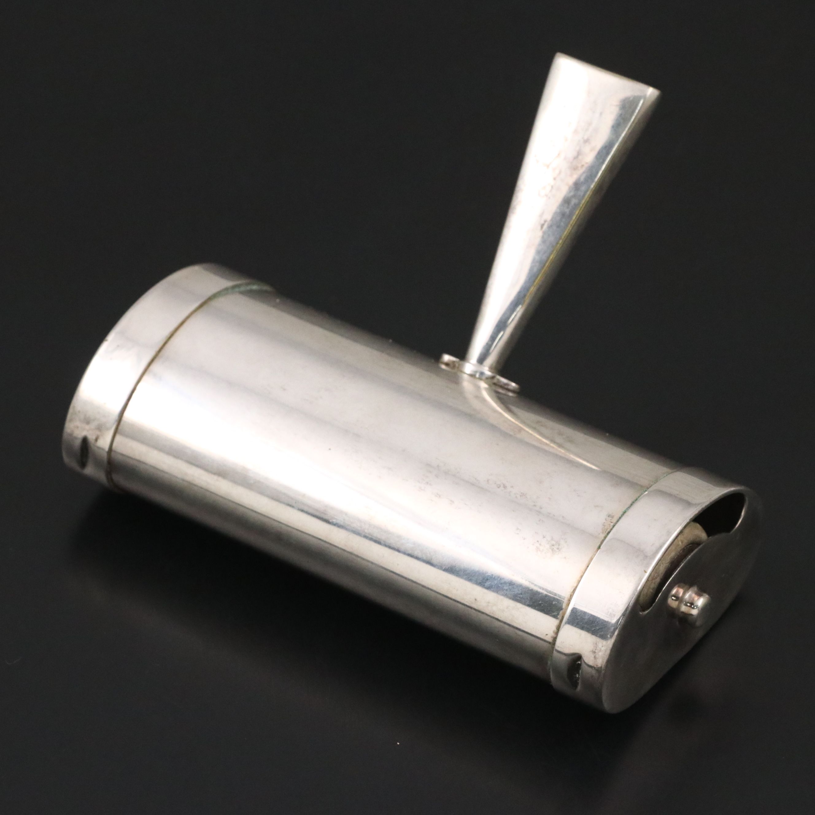 French Silver Plate Table Crumb Sweeper, Early 20th Century