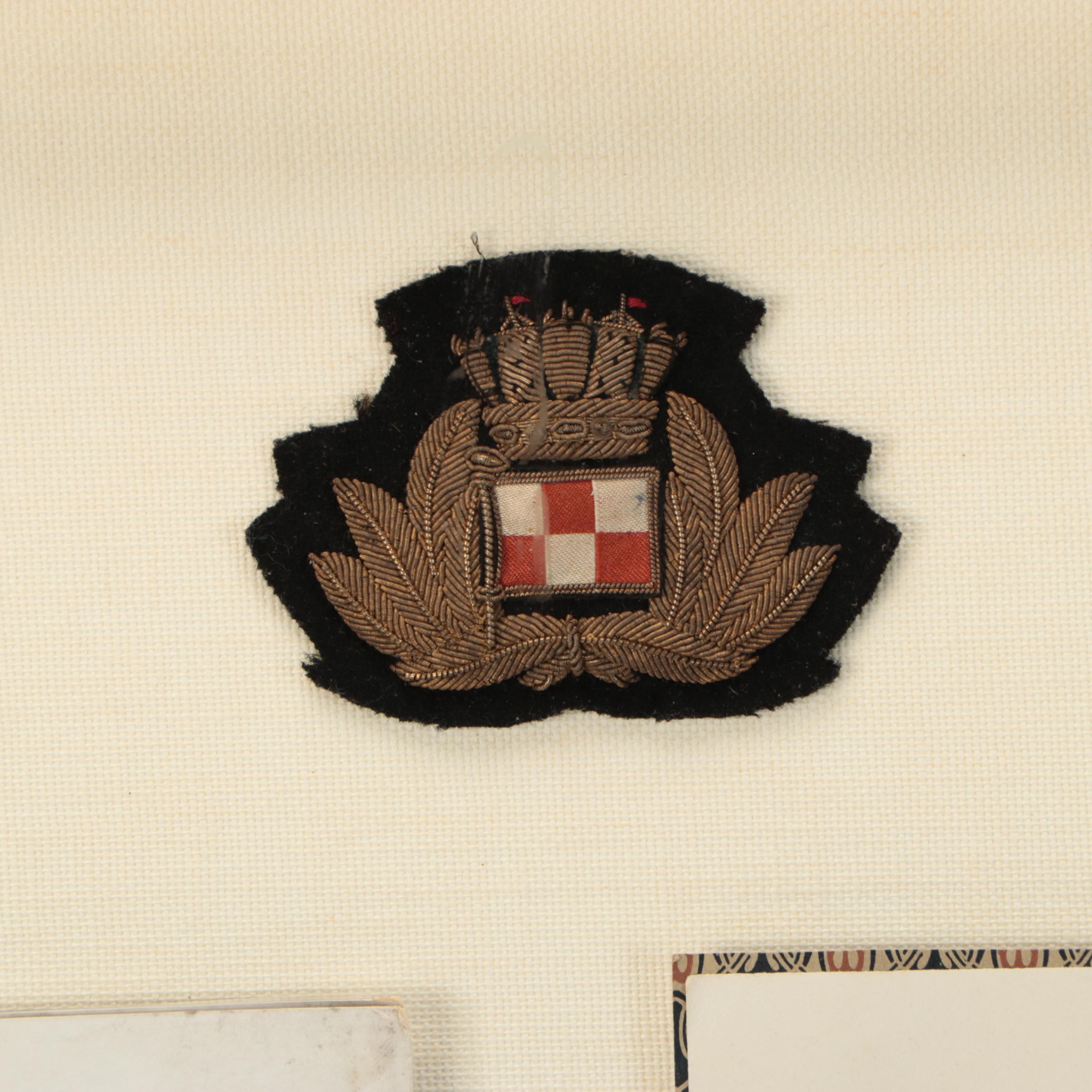 Empress of Ireland Train Menu, Plate, Passenger List and Spoon, Early 20th C.