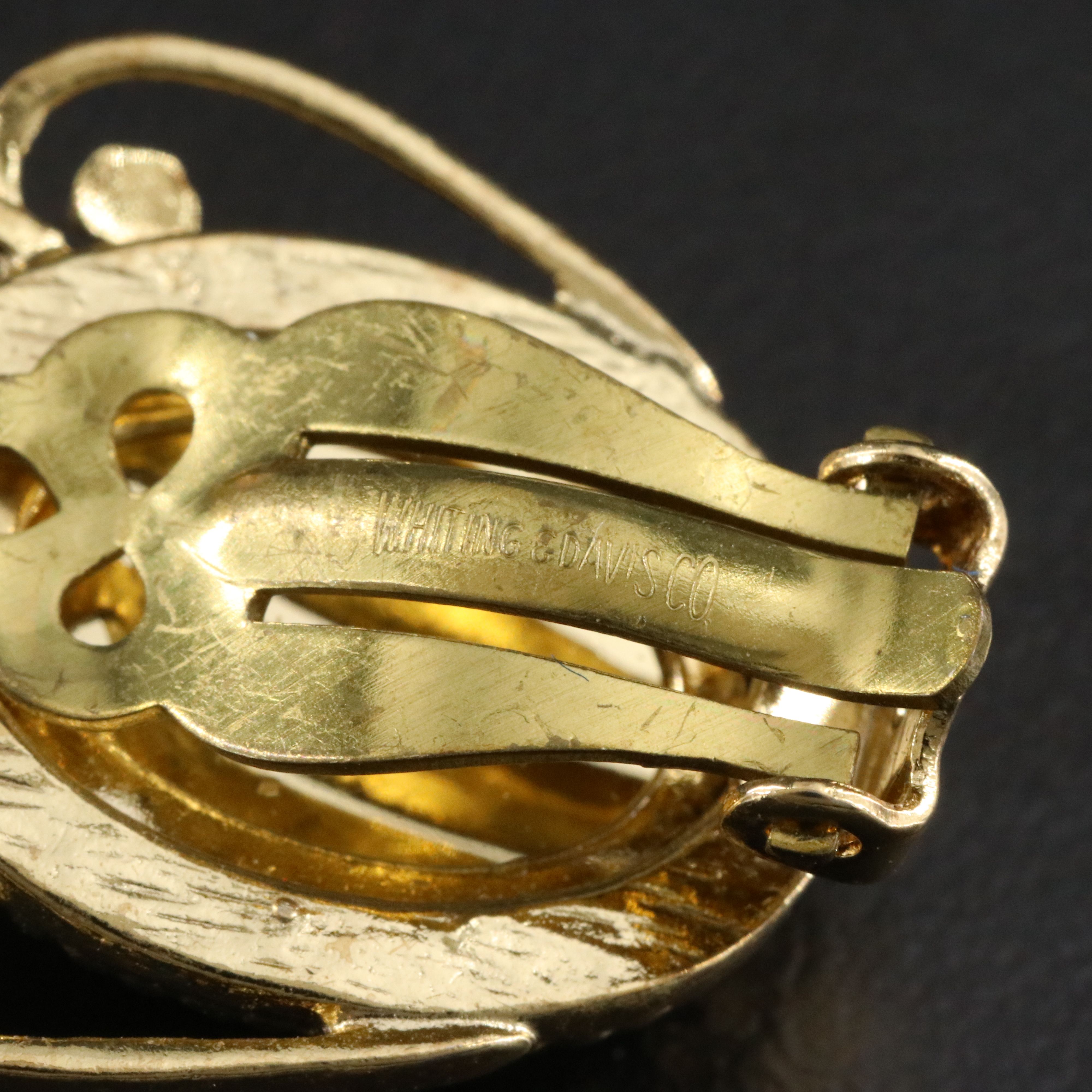 Whiting and Davis, Cameos and Scarabs Featured in Vintage Jewelry