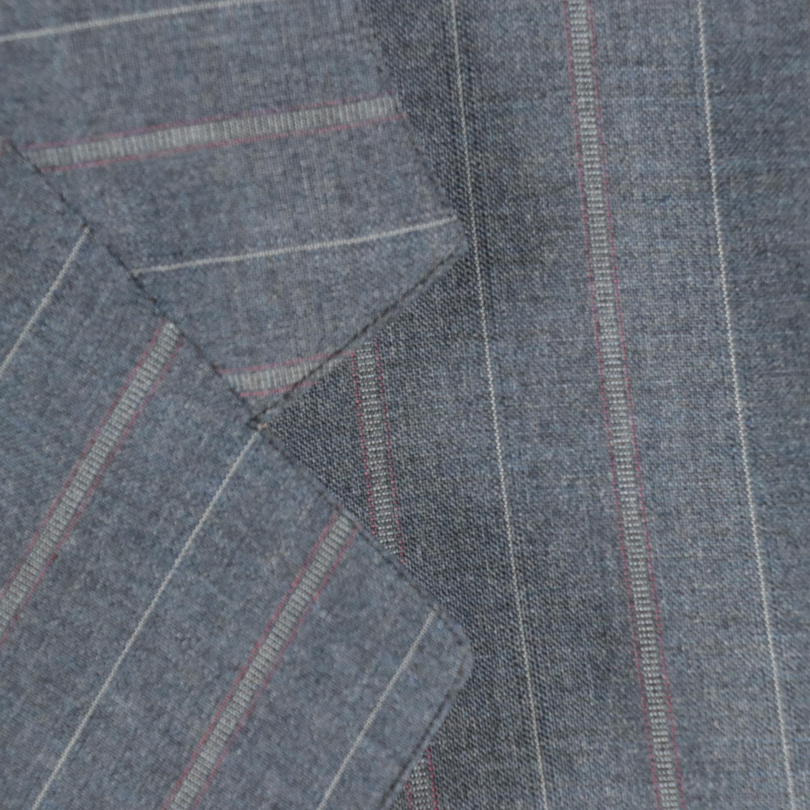 Men's Ermenegildo Zegna Wool and Vintage Southwick Striped Two-Piece Suits