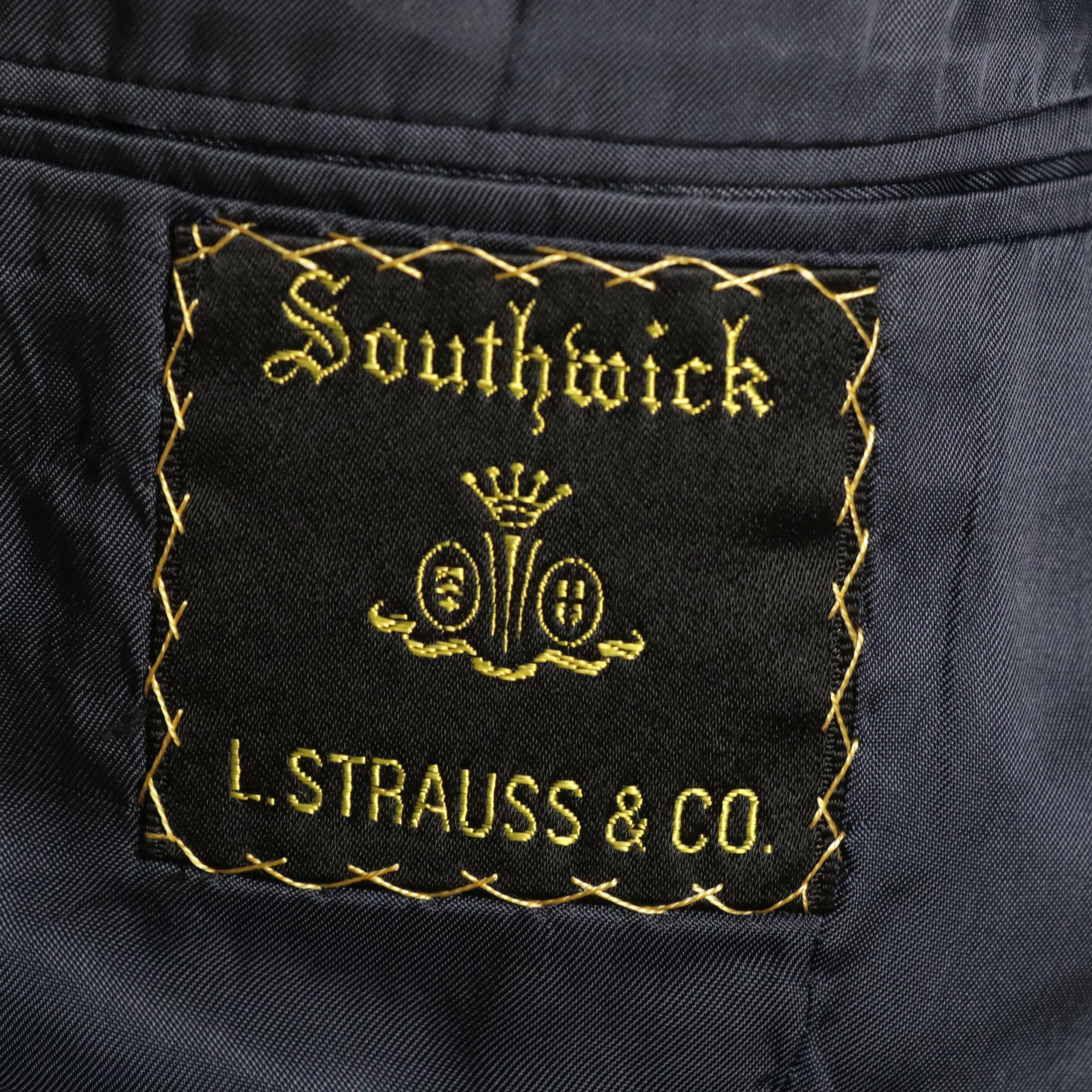 Men's Ermenegildo Zegna Wool and Vintage Southwick Striped Two-Piece Suits