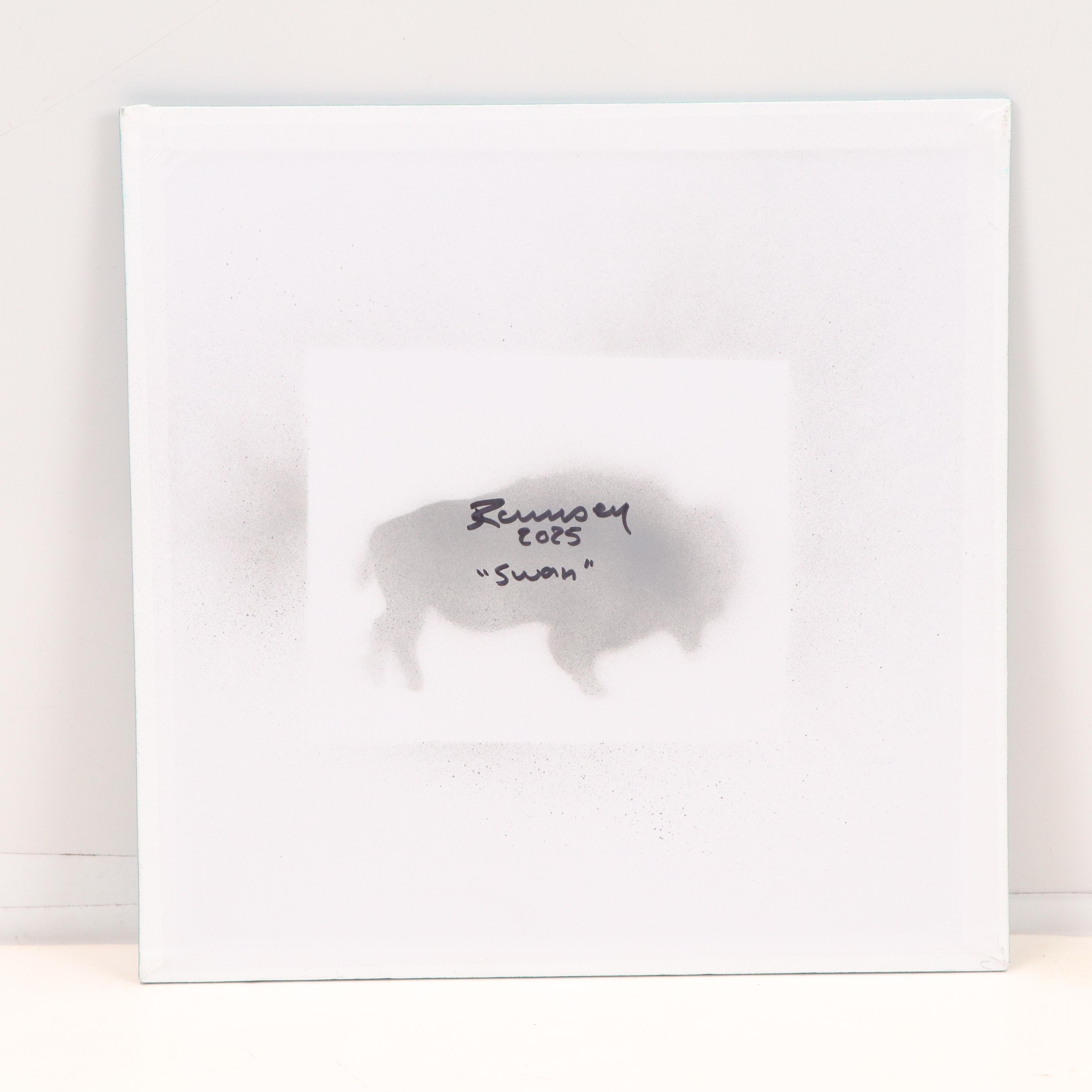 Joshua Ramsey Acrylic Painting "Swan," 2025