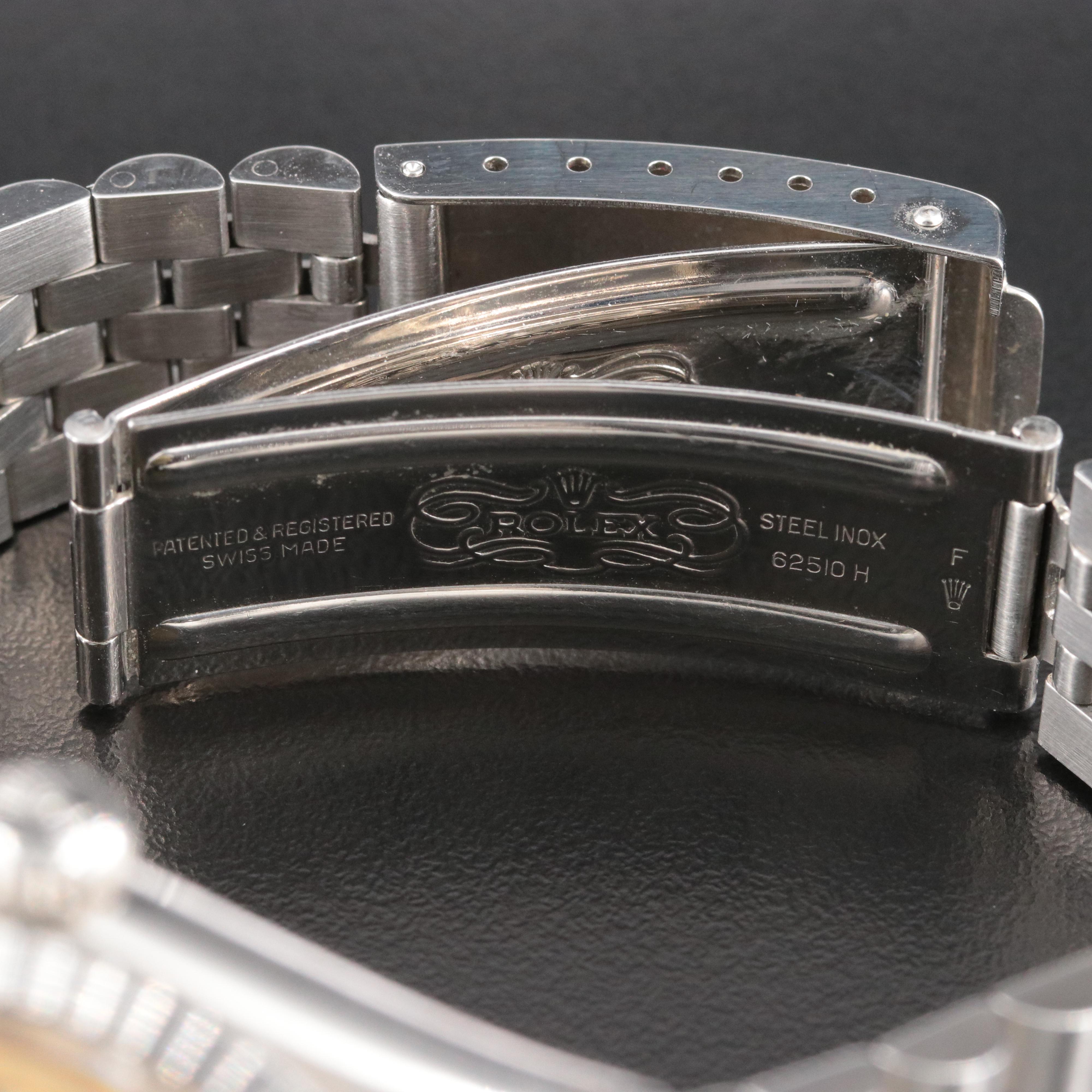 1983 Rolex Datejust Engine Turned Bezel Steel Watch