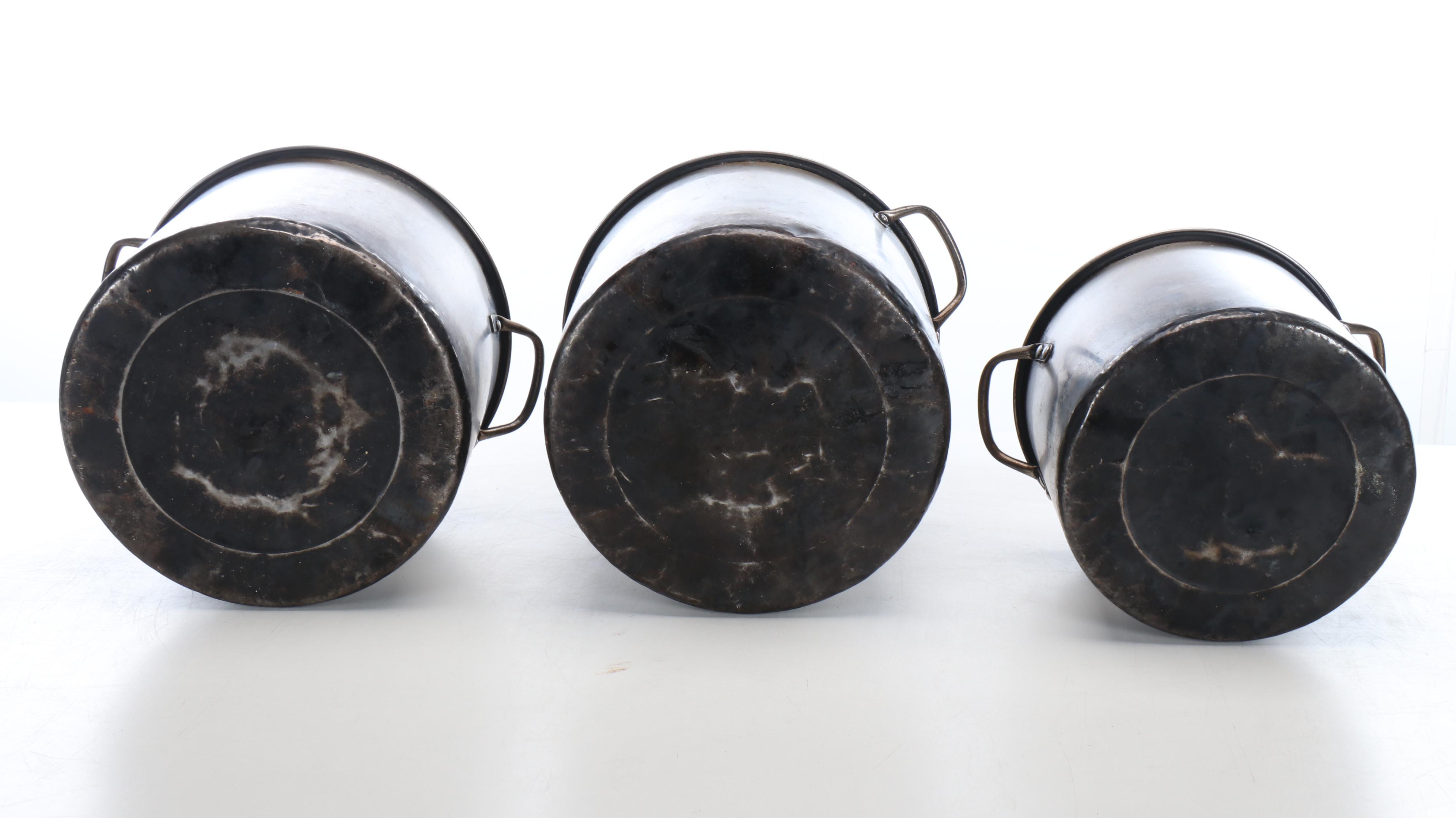 Commercial Grade Aluminum Stock Pots, Sauce Pan, Measuring Ladles with Strainer