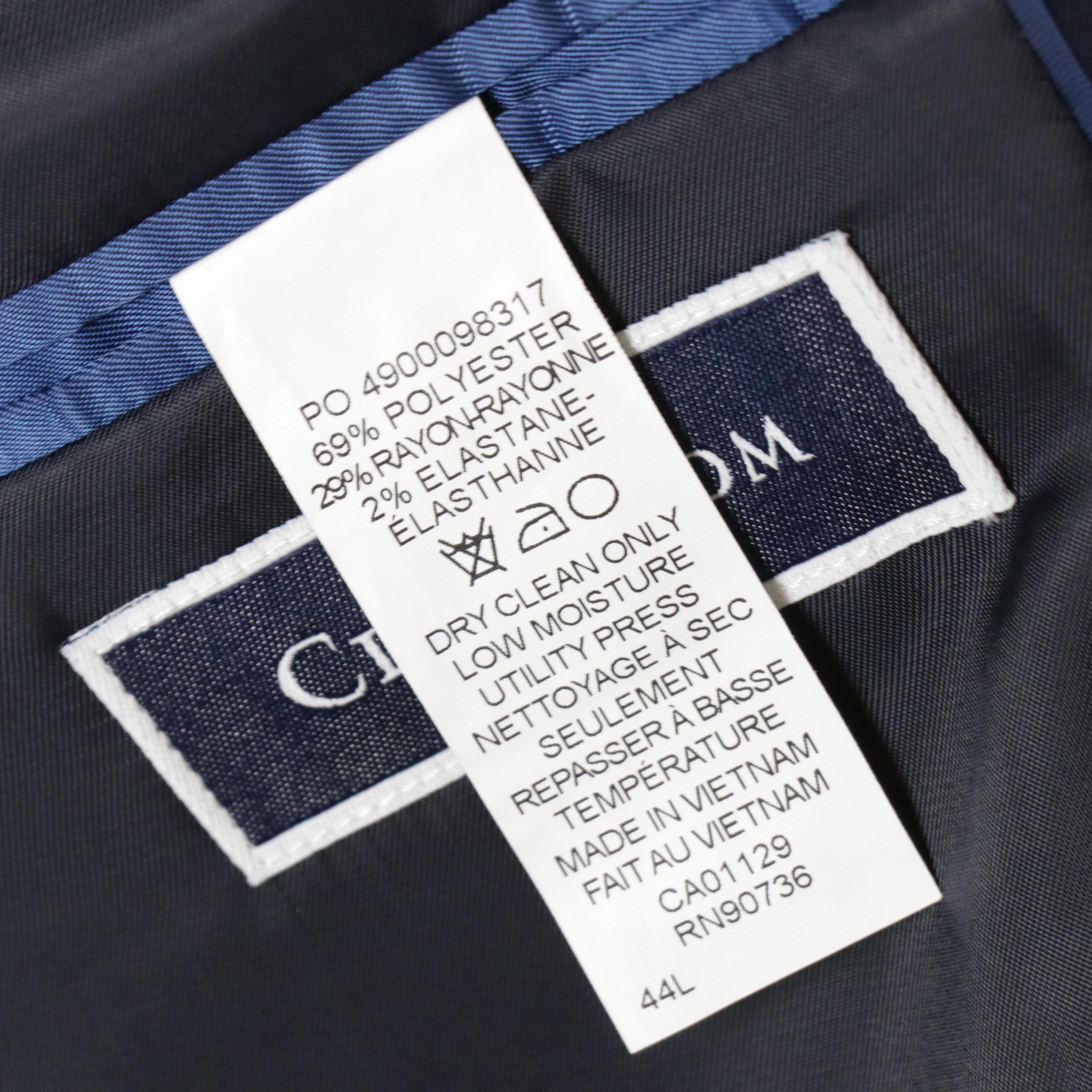 Men's Club Room Gray Two-Piece Suit and Navy Blue Blazer, with Tag