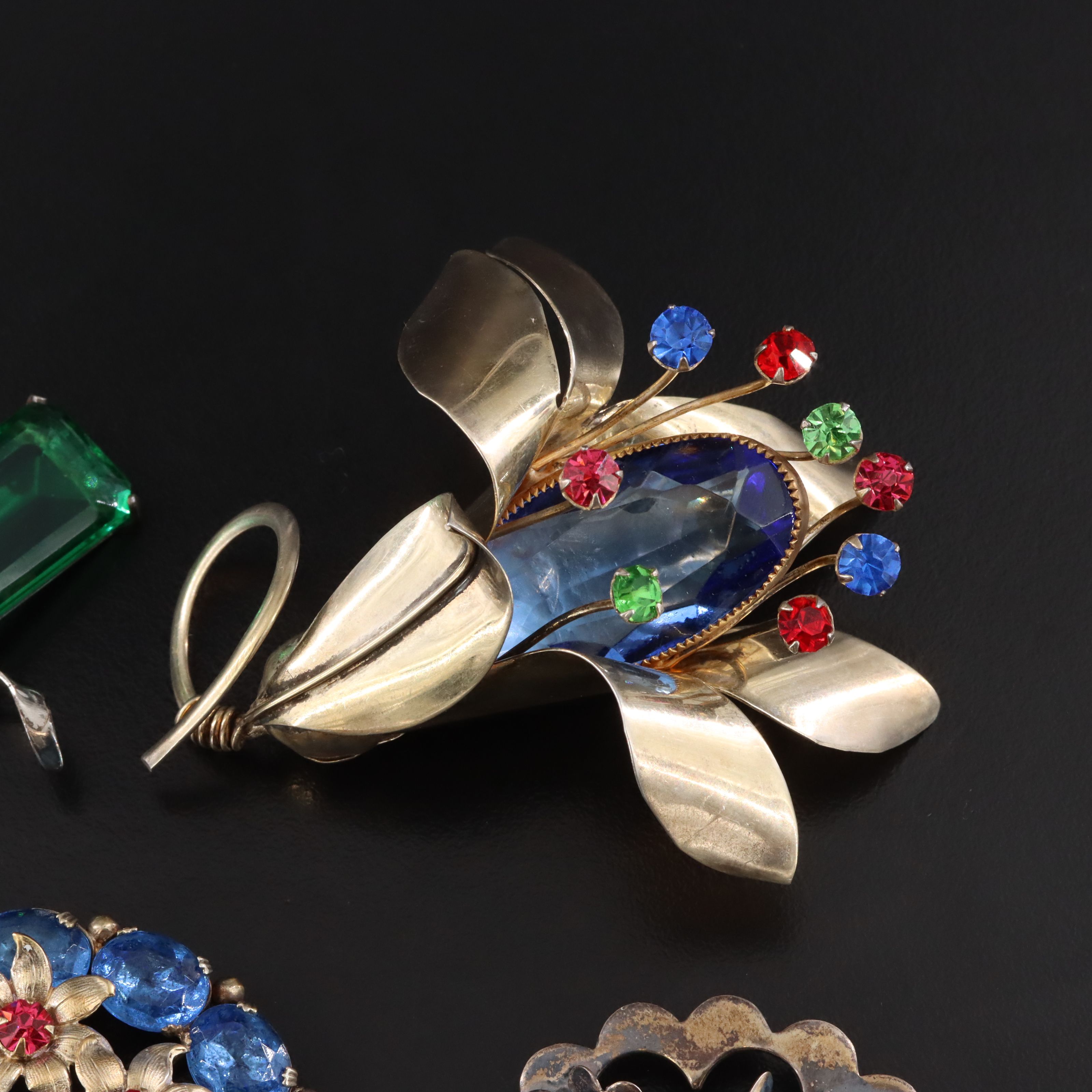 Sandor and Sterling Retro Brooch Collection