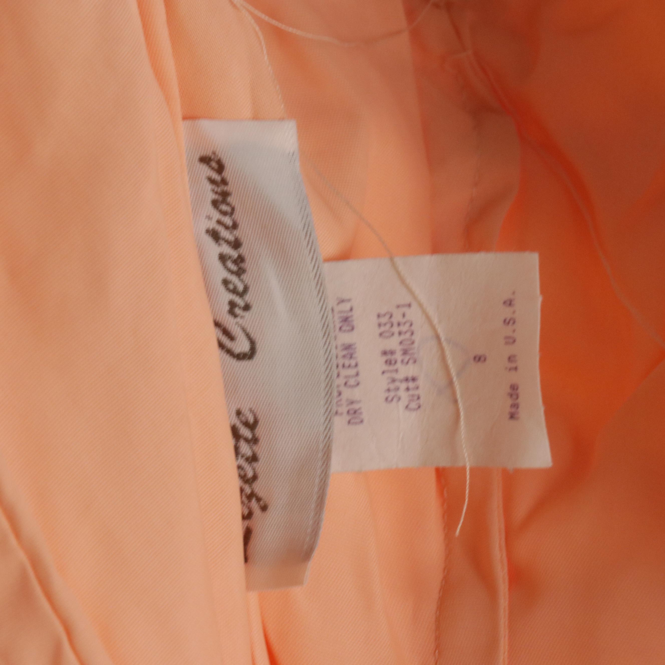 California Calliope Ruffle Maxi Dress and Lizette Creations Ruched Dress, 1970s