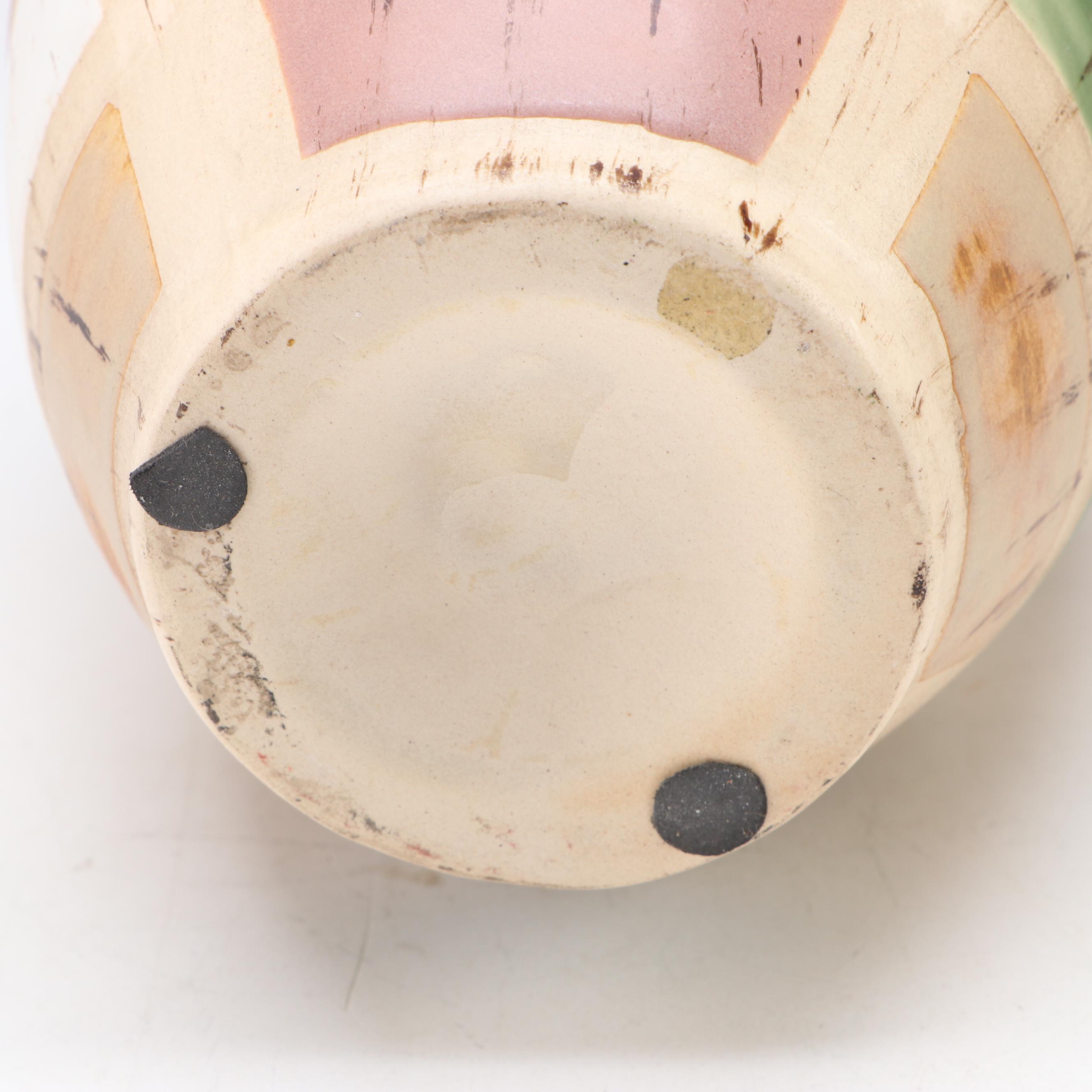 Geometric Pattern Ceramic Vase