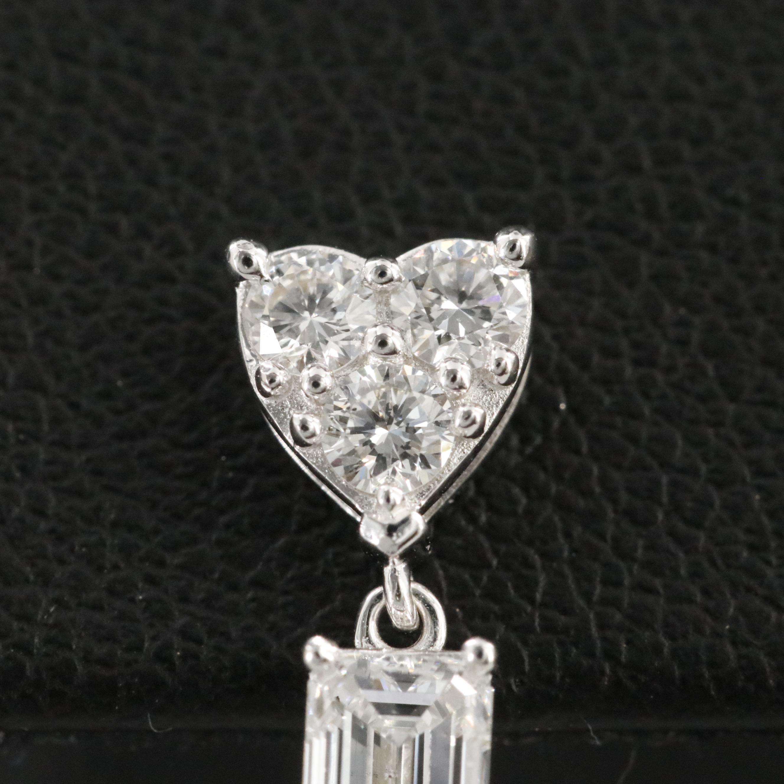 14K 1.22 CTW Lab Grown Diamond Drop Earrings