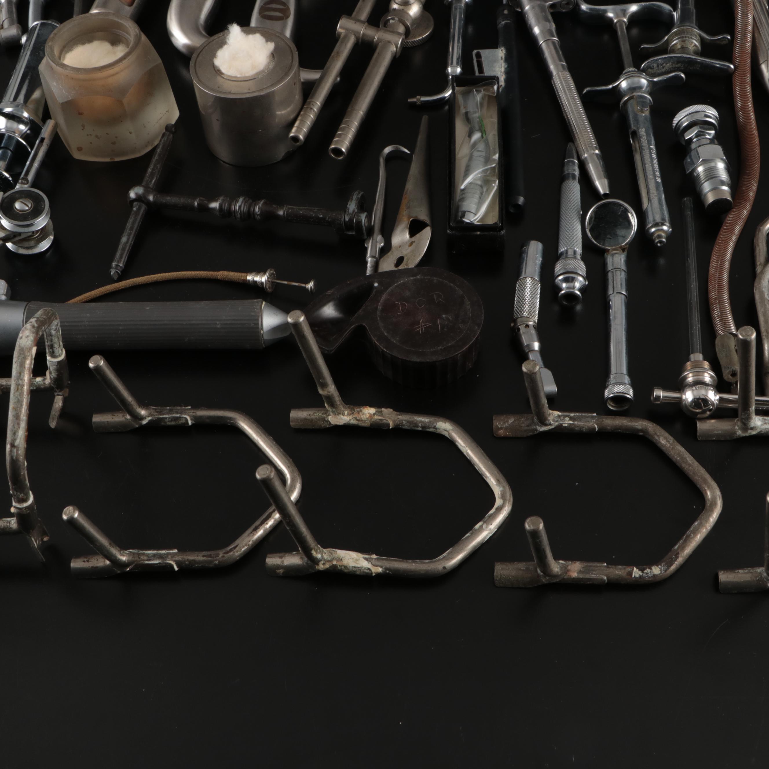 Novol Anestube Syringe with Glass Atomizers and More Vintage Dental Tools