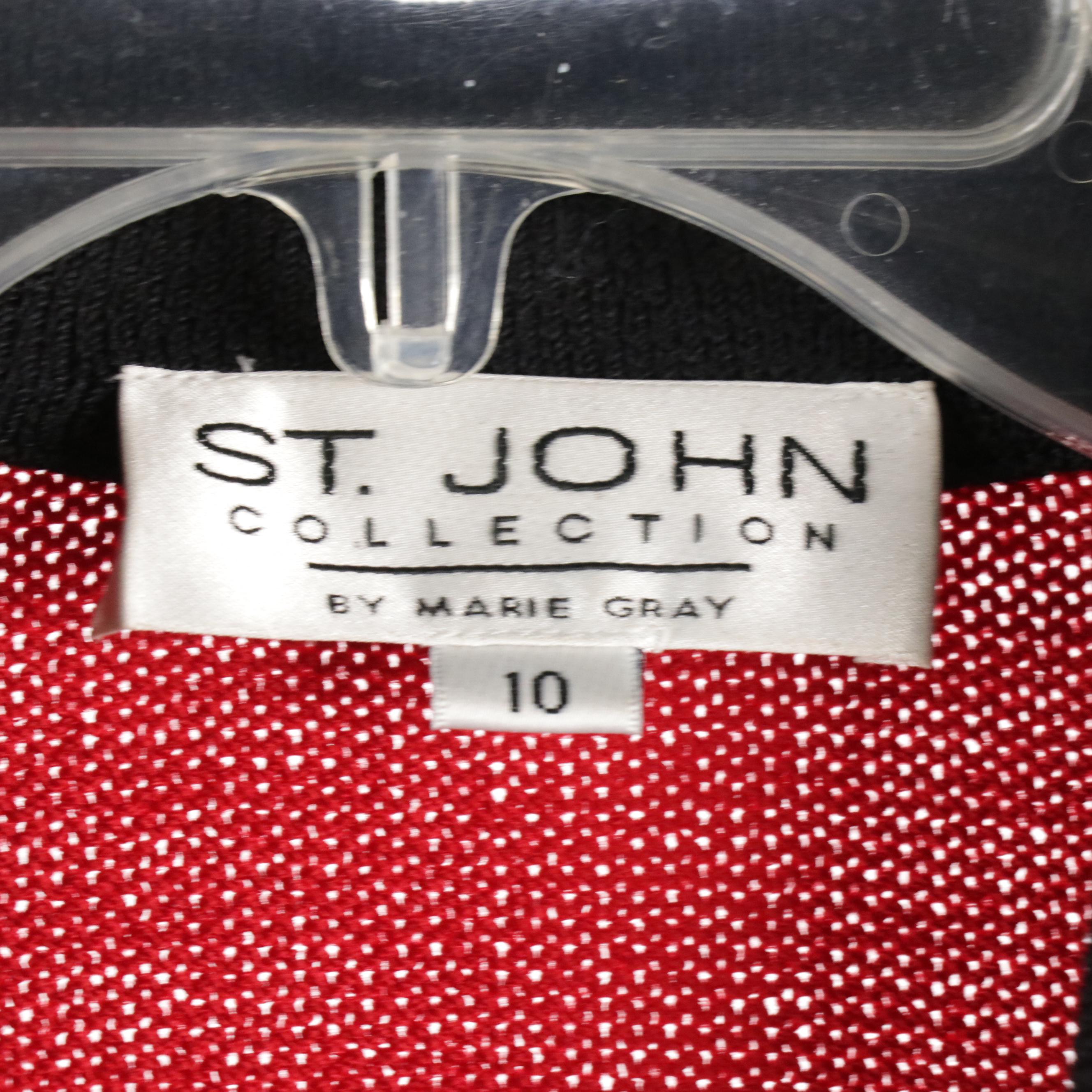 St. John Collection by Marie Grey Knit Button-Front Jackets
