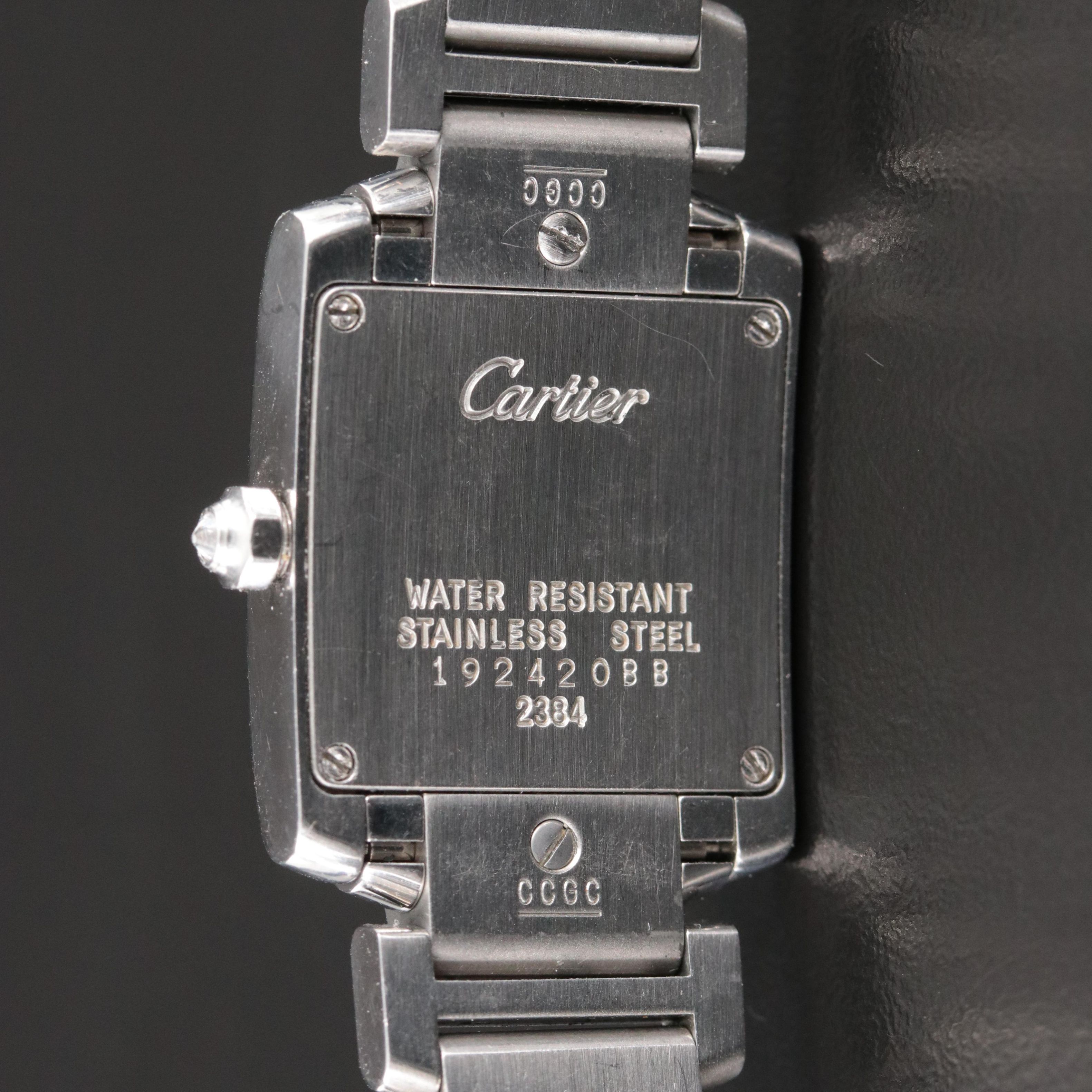Cartier Tank Custom Diamond Watch