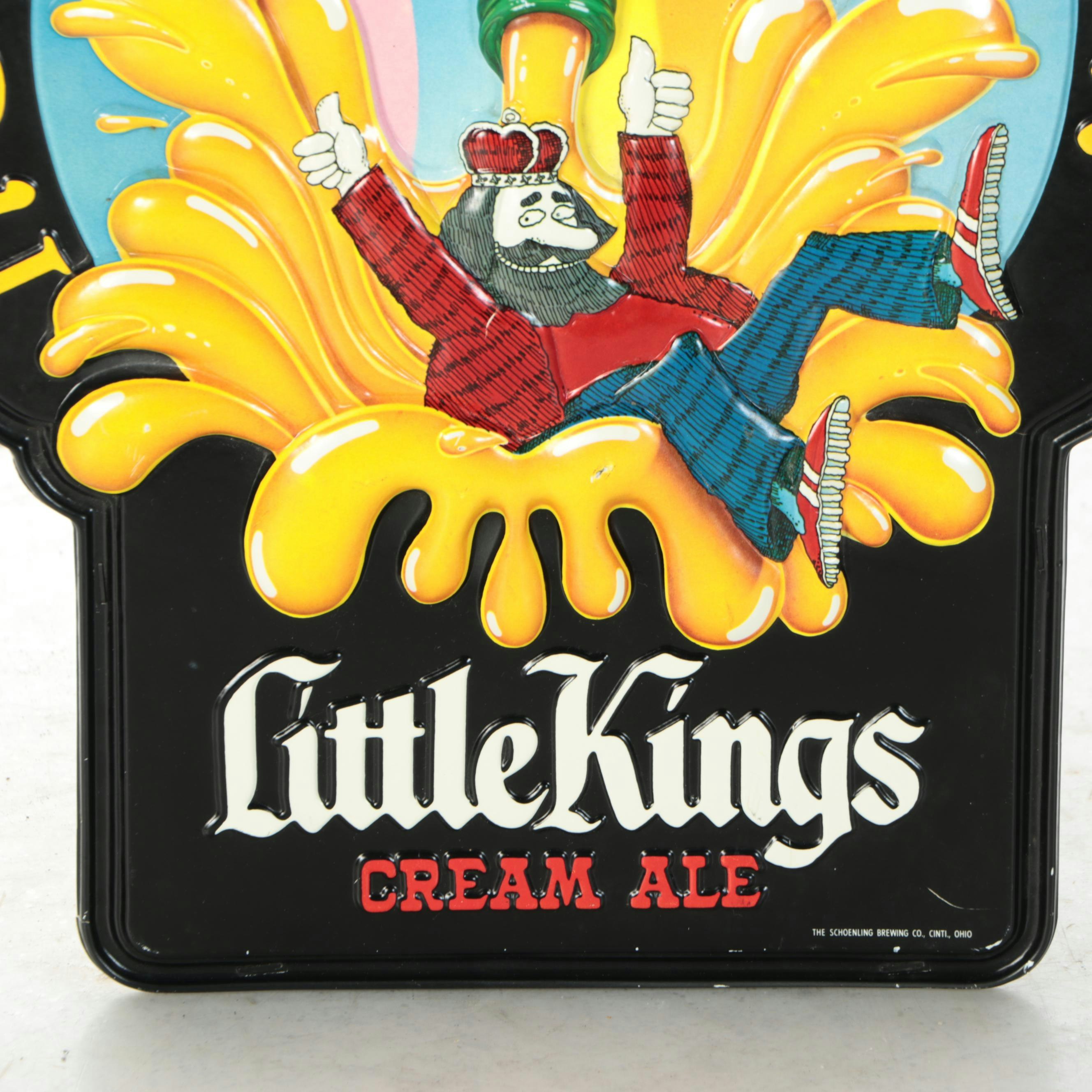 Budweiser Bar Sign and Guitar with Other Advertising Signs