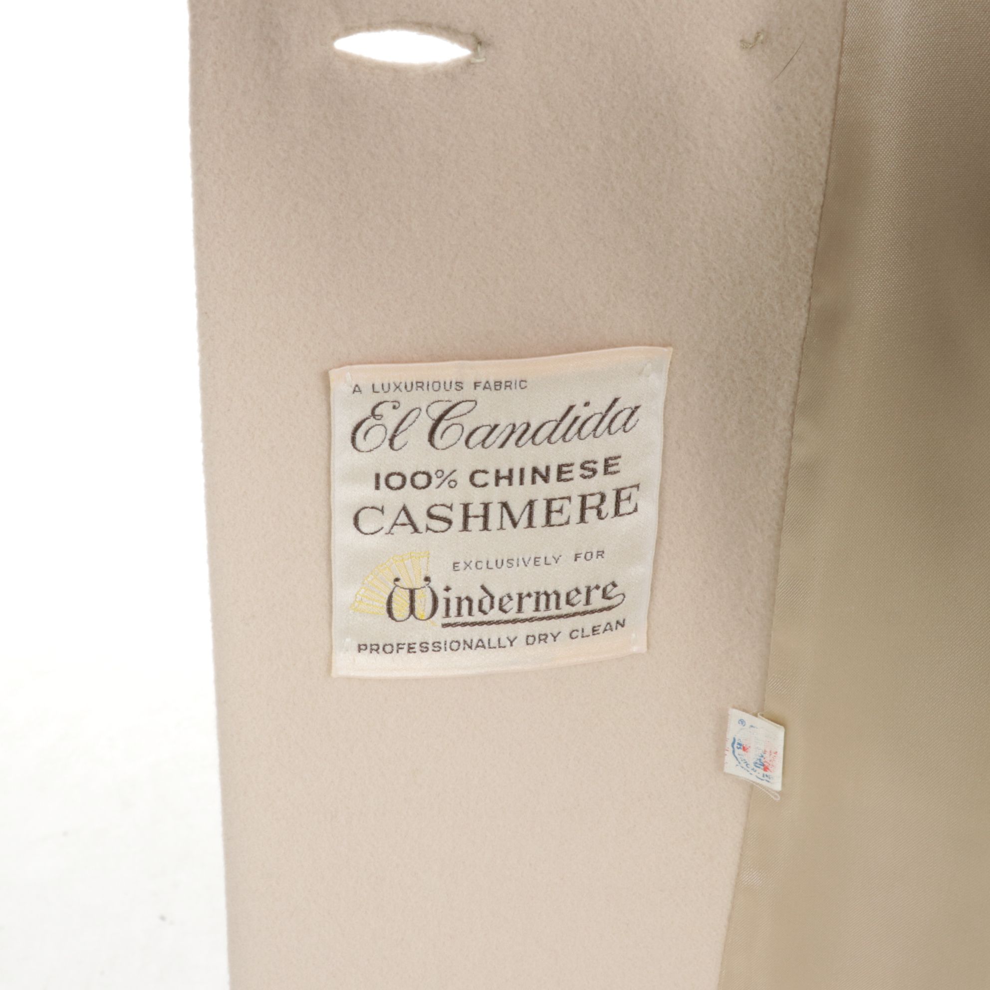 Double-Breasted Cashmere Coat with Fox Fur Collar by Flemington Furs