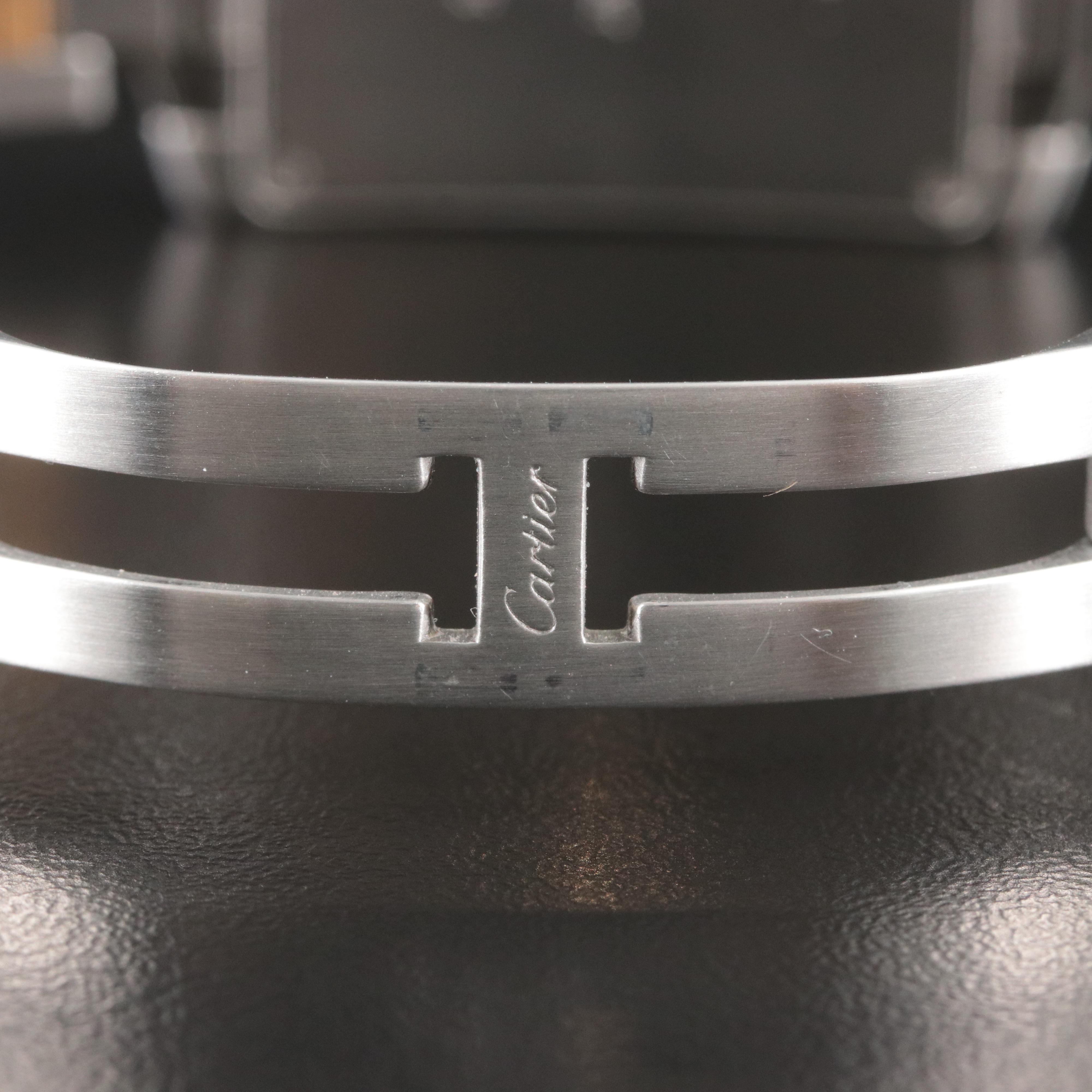 Cartier Tank Française Chronoflex Custom Diamond Watch