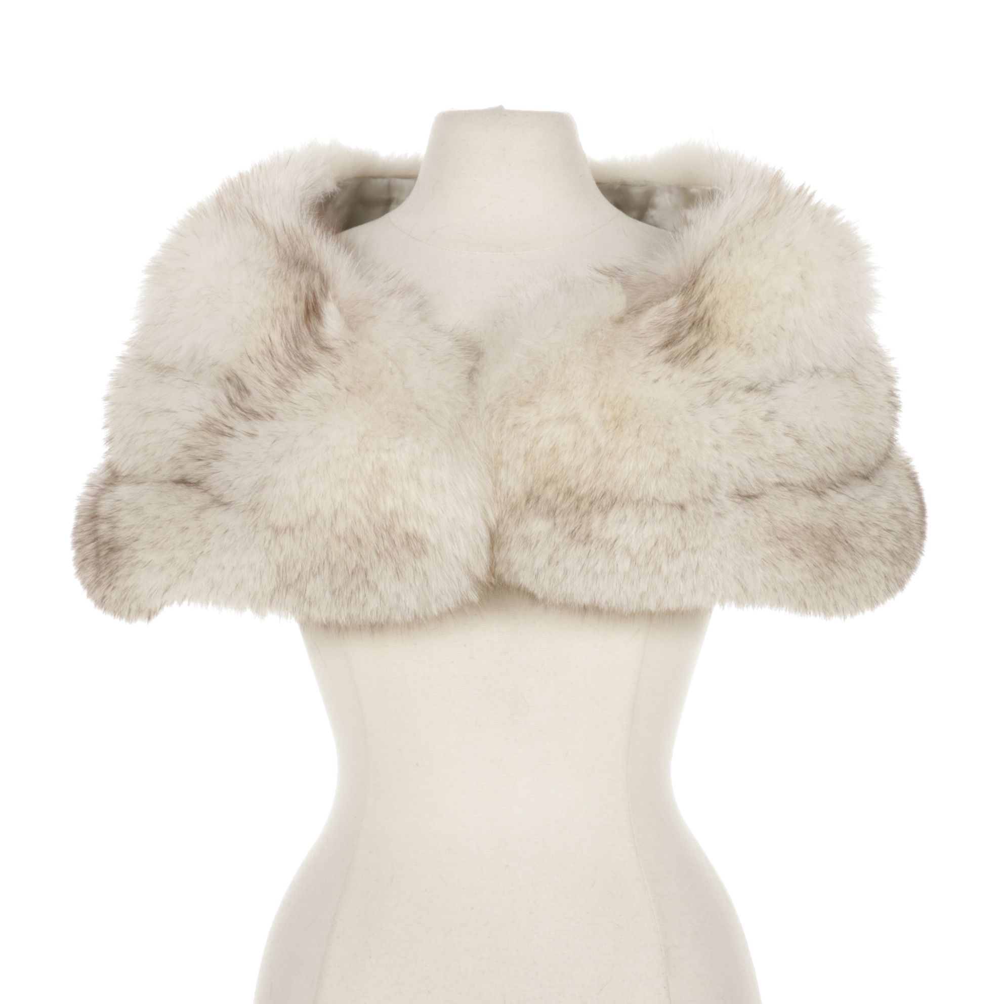 Blue Fox Fur Wedding Stole by Bill Marré