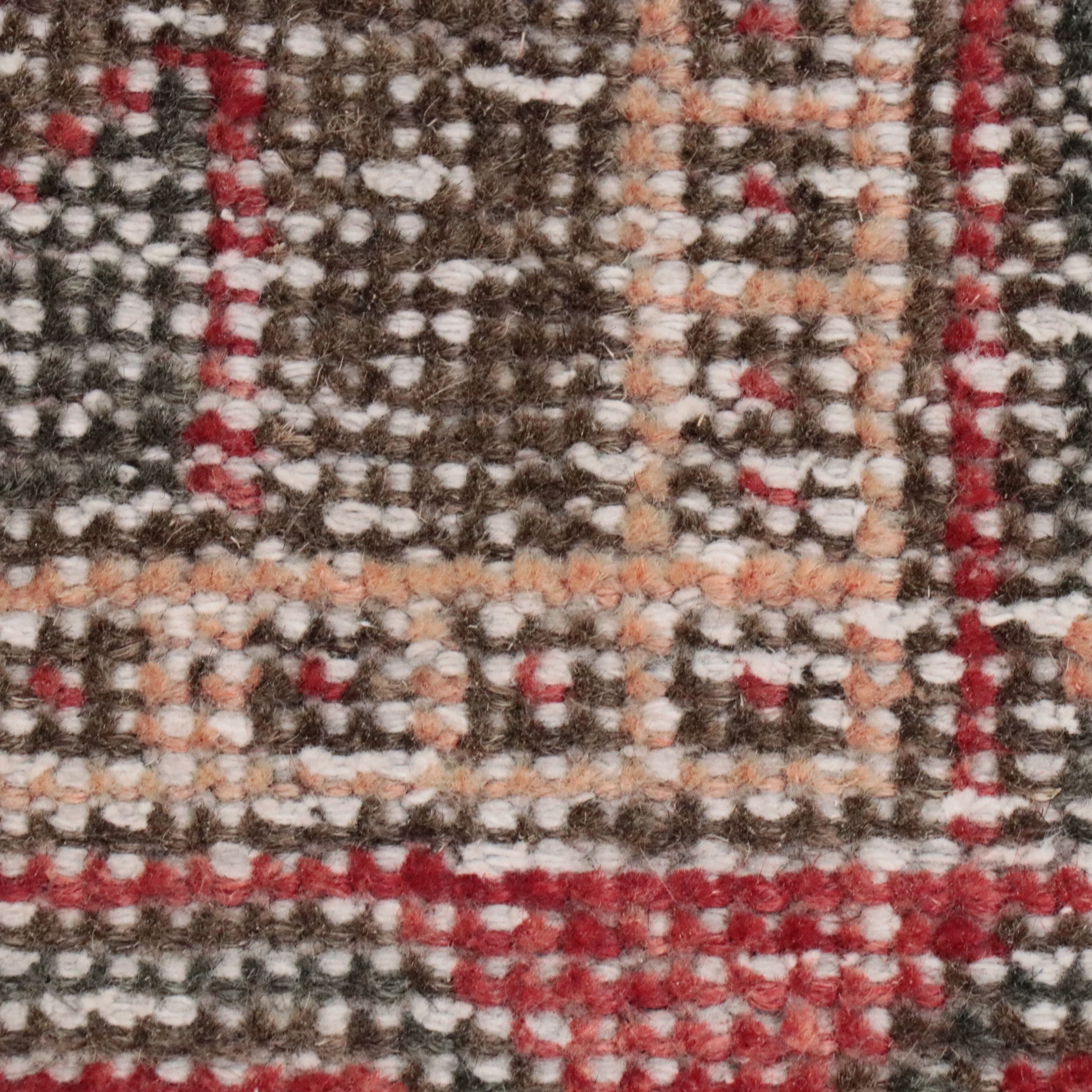 3'7 x 11' Hand-Knotted Persian Qashqai Long Rug