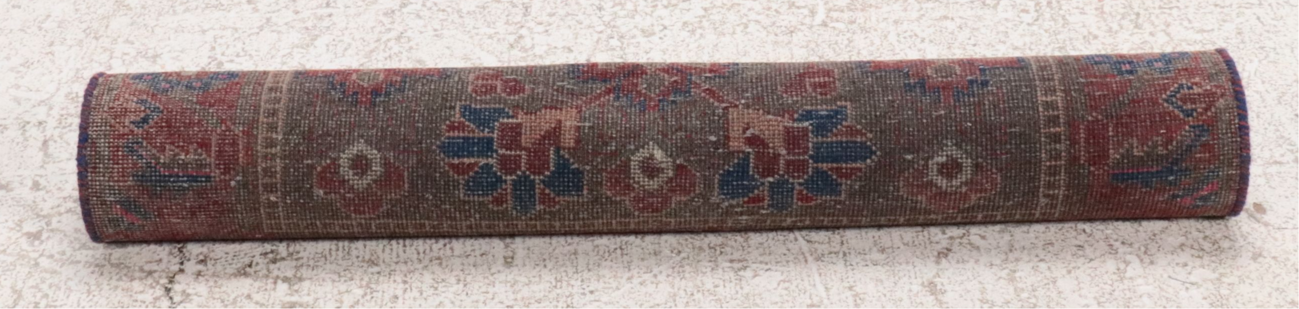 3'7 x 11' Hand-Knotted Persian Qashqai Long Rug