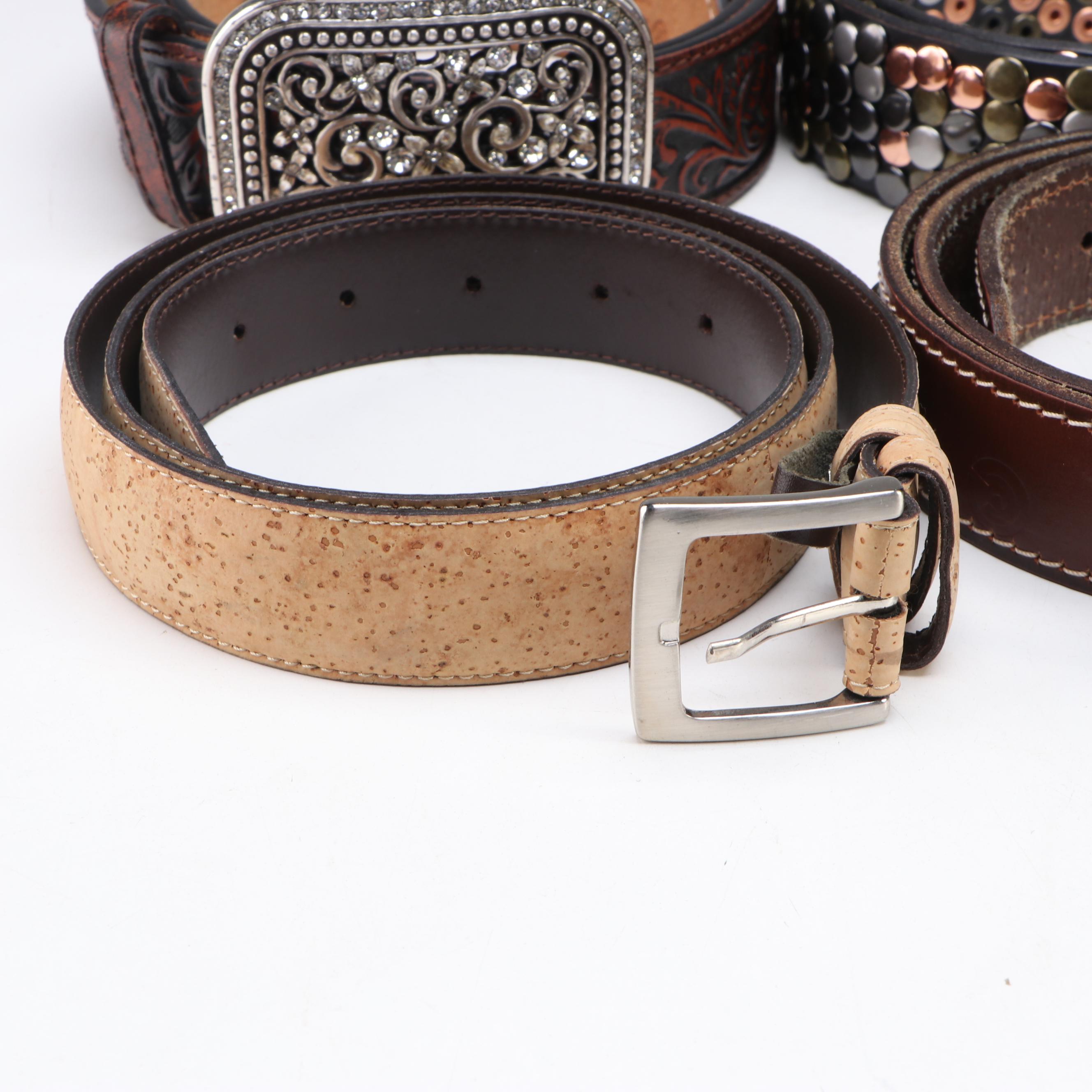 Ariat Tooled Leather, Amsterdam Heritage Studded Leather, Cork Belt and More
