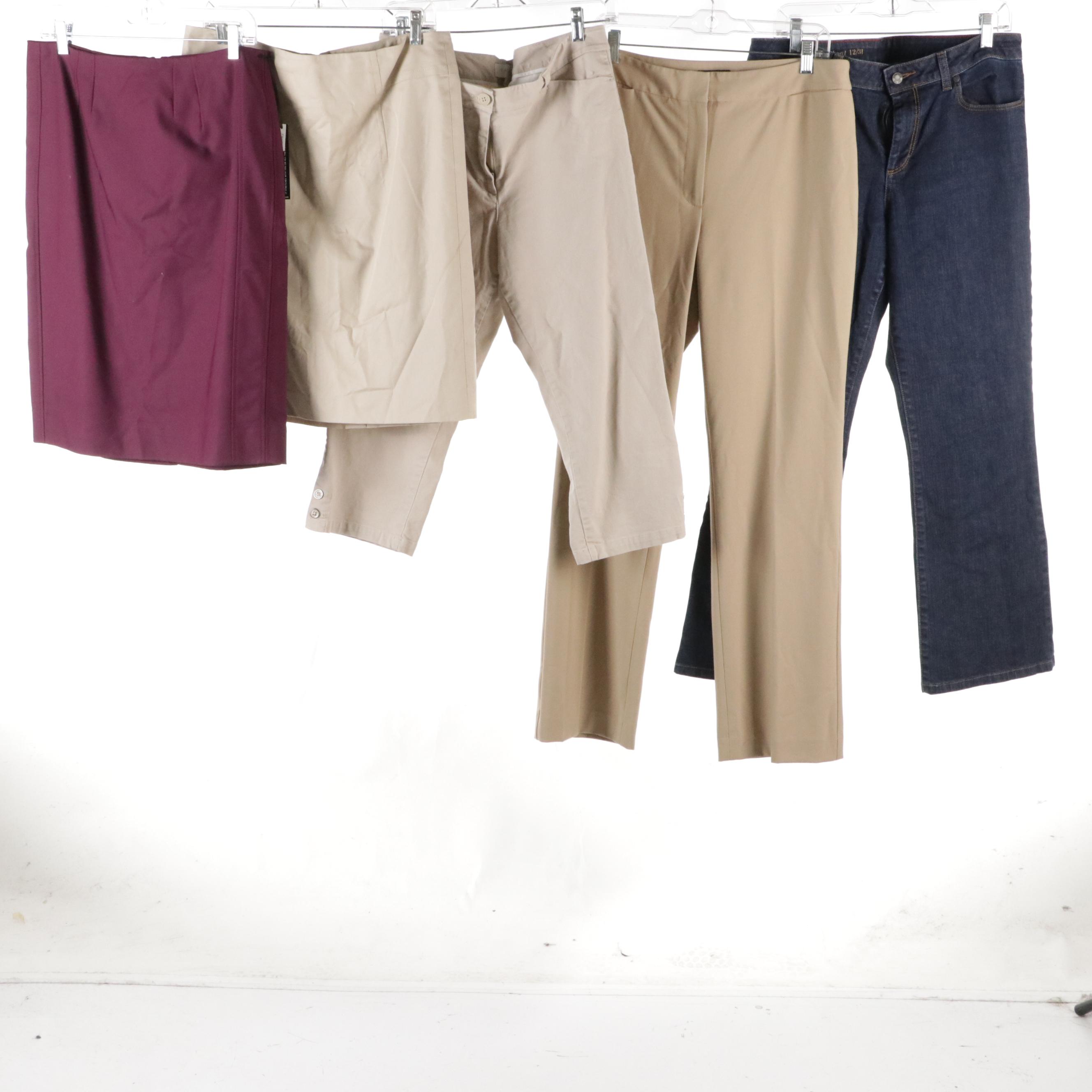 White House Black Market Embellished Sweater, Ruffled Blouse, and More Separates