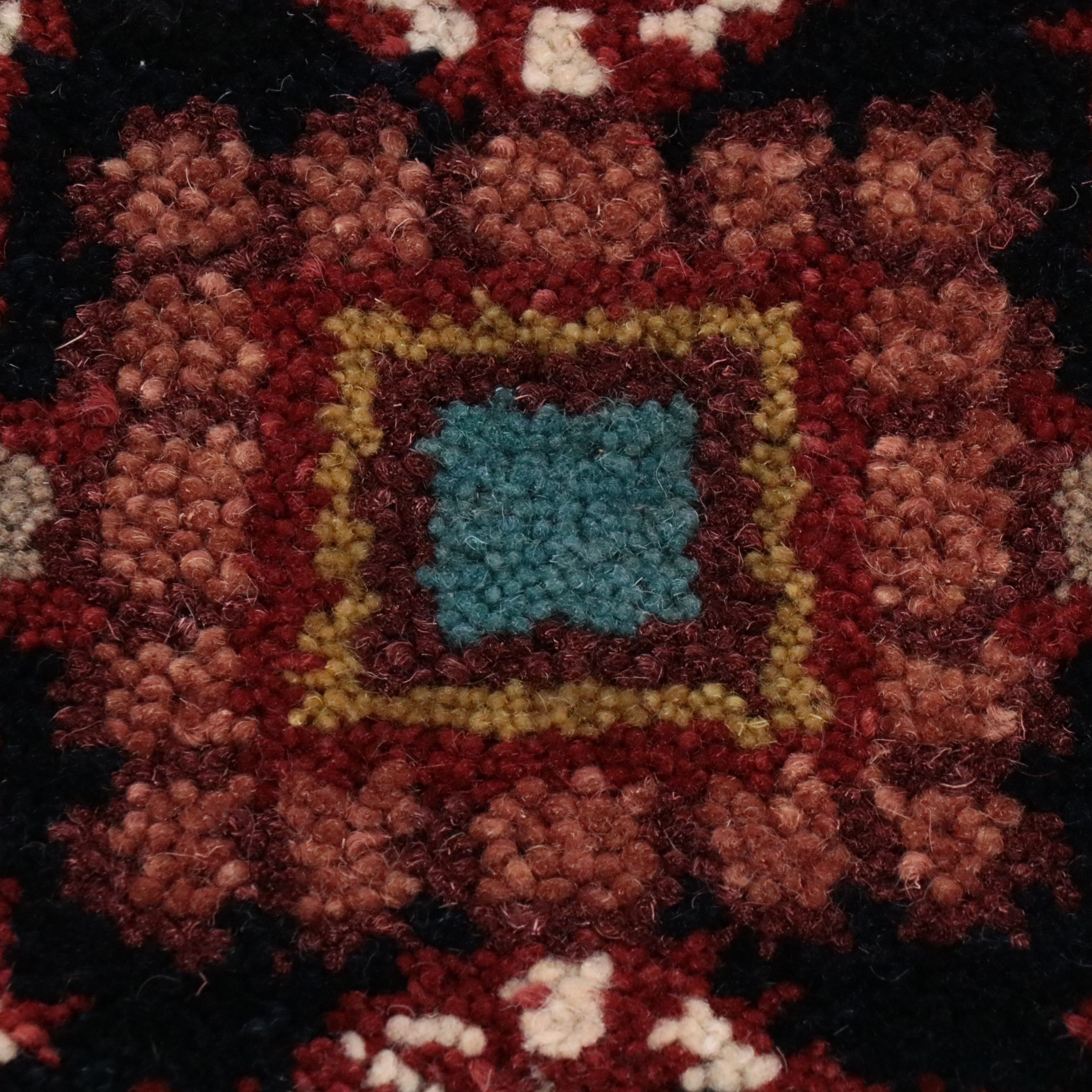 2'7 x 8'9 Hand-Knotted Indo-Persian Serapi Carpet Runner