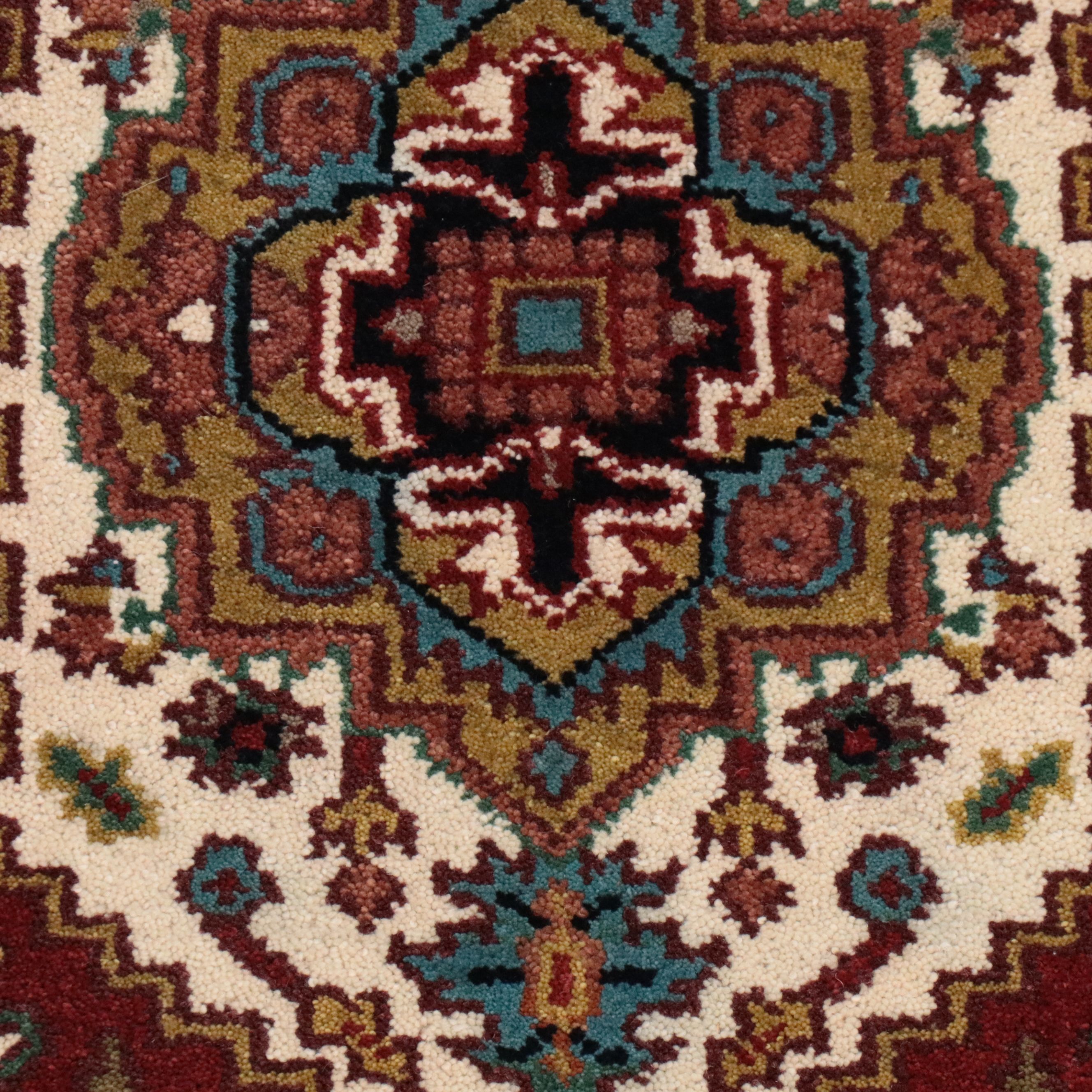 2'7 x 8'9 Hand-Knotted Indo-Persian Serapi Carpet Runner