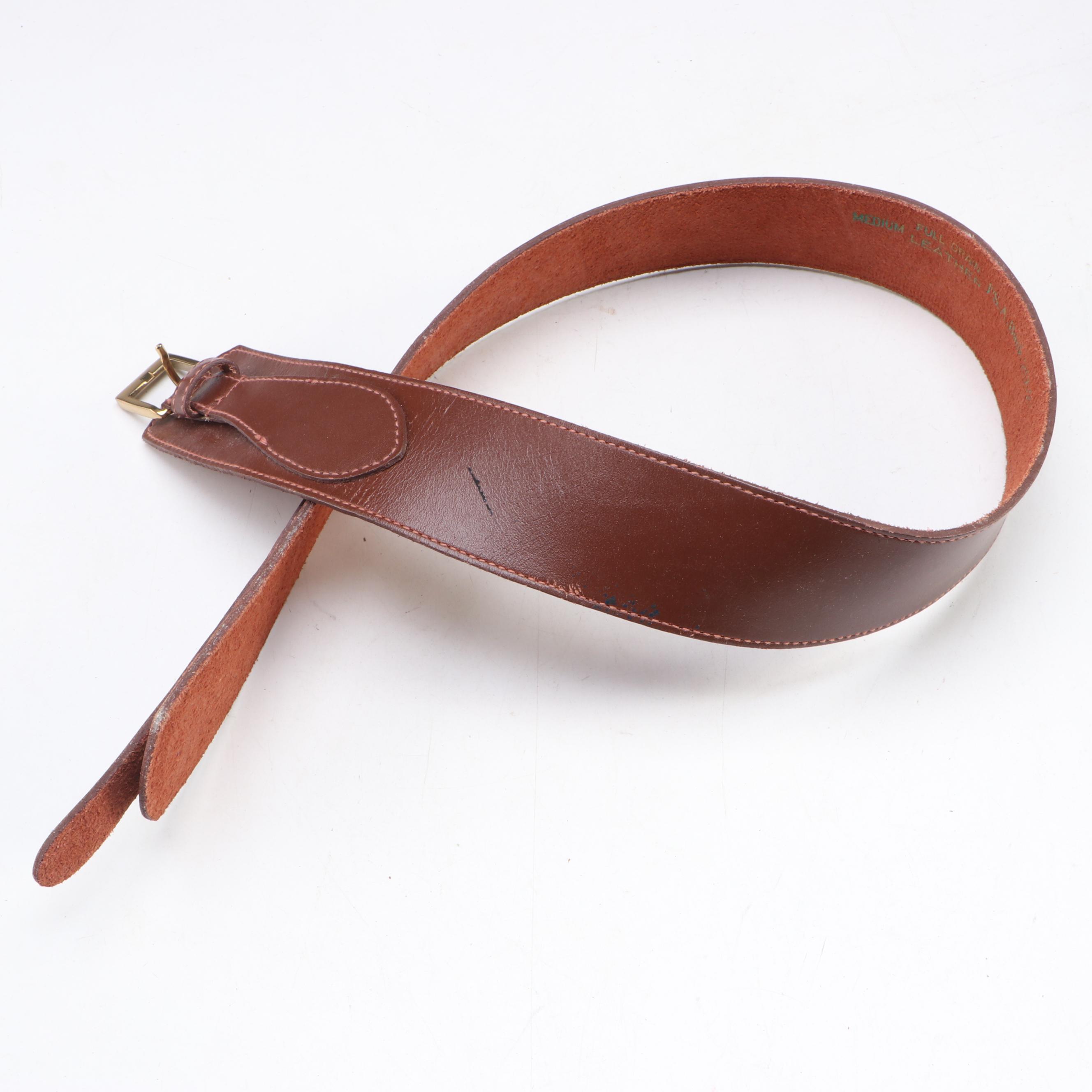 Talbots Alligator, Leather, Woven Leather & Lauren Ralph Lauren Stretch Belts