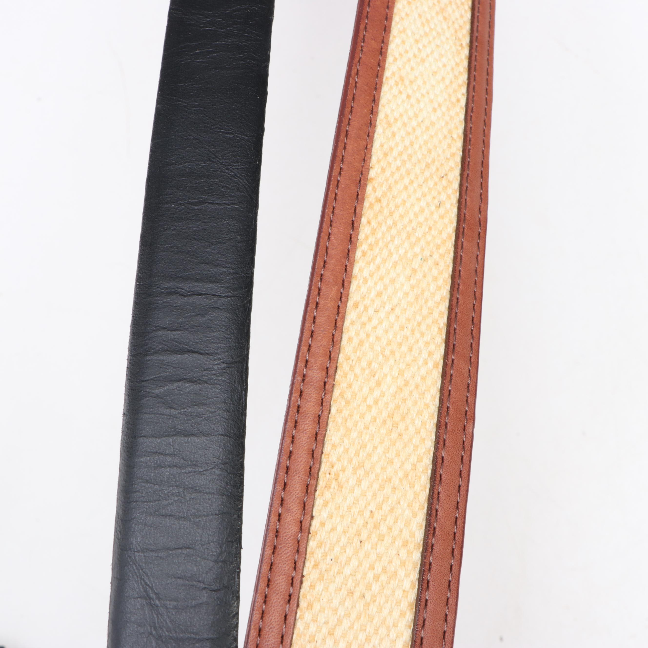 Talbots Alligator, Leather, Woven Leather & Lauren Ralph Lauren Stretch Belts