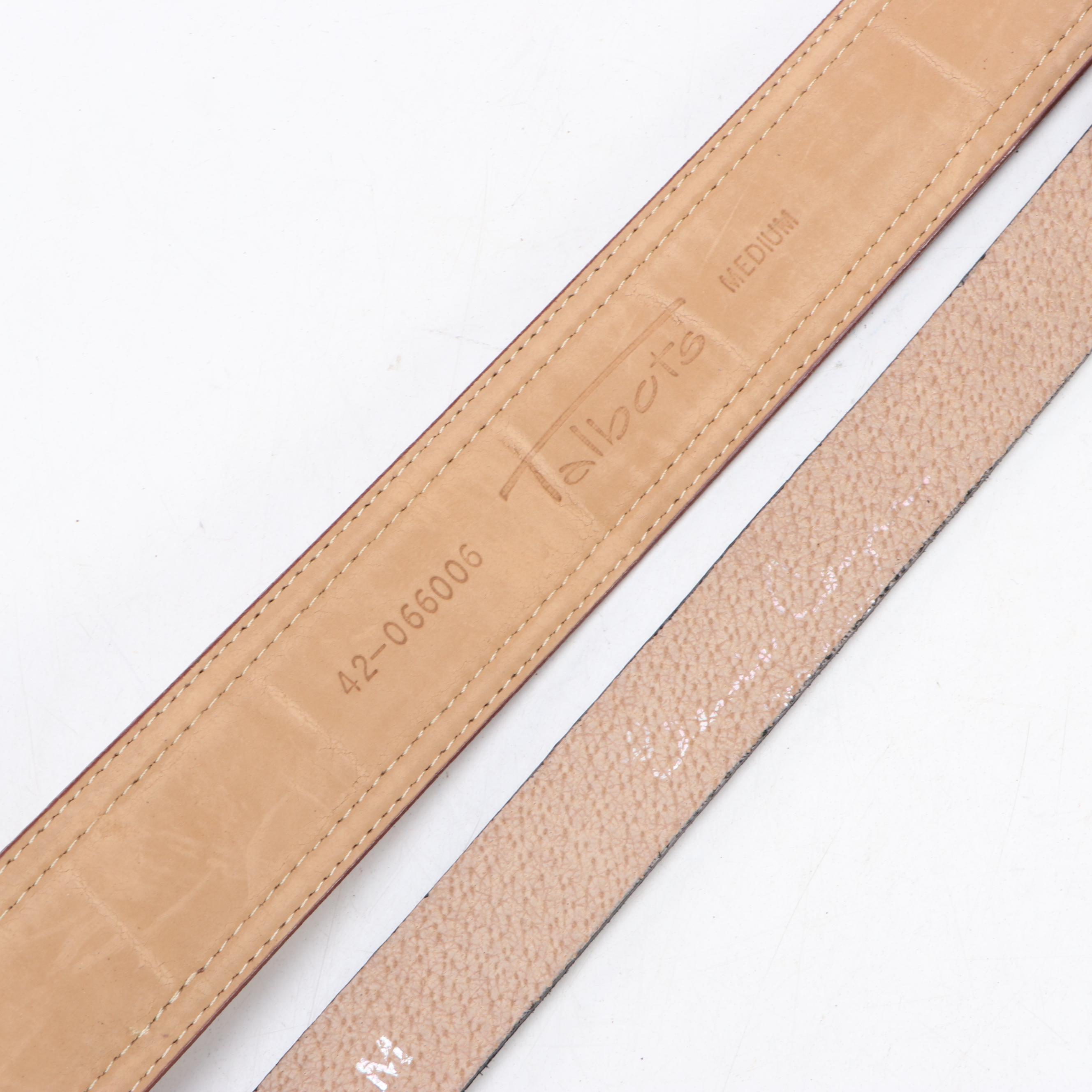 Talbots Alligator, Leather, Woven Leather & Lauren Ralph Lauren Stretch Belts