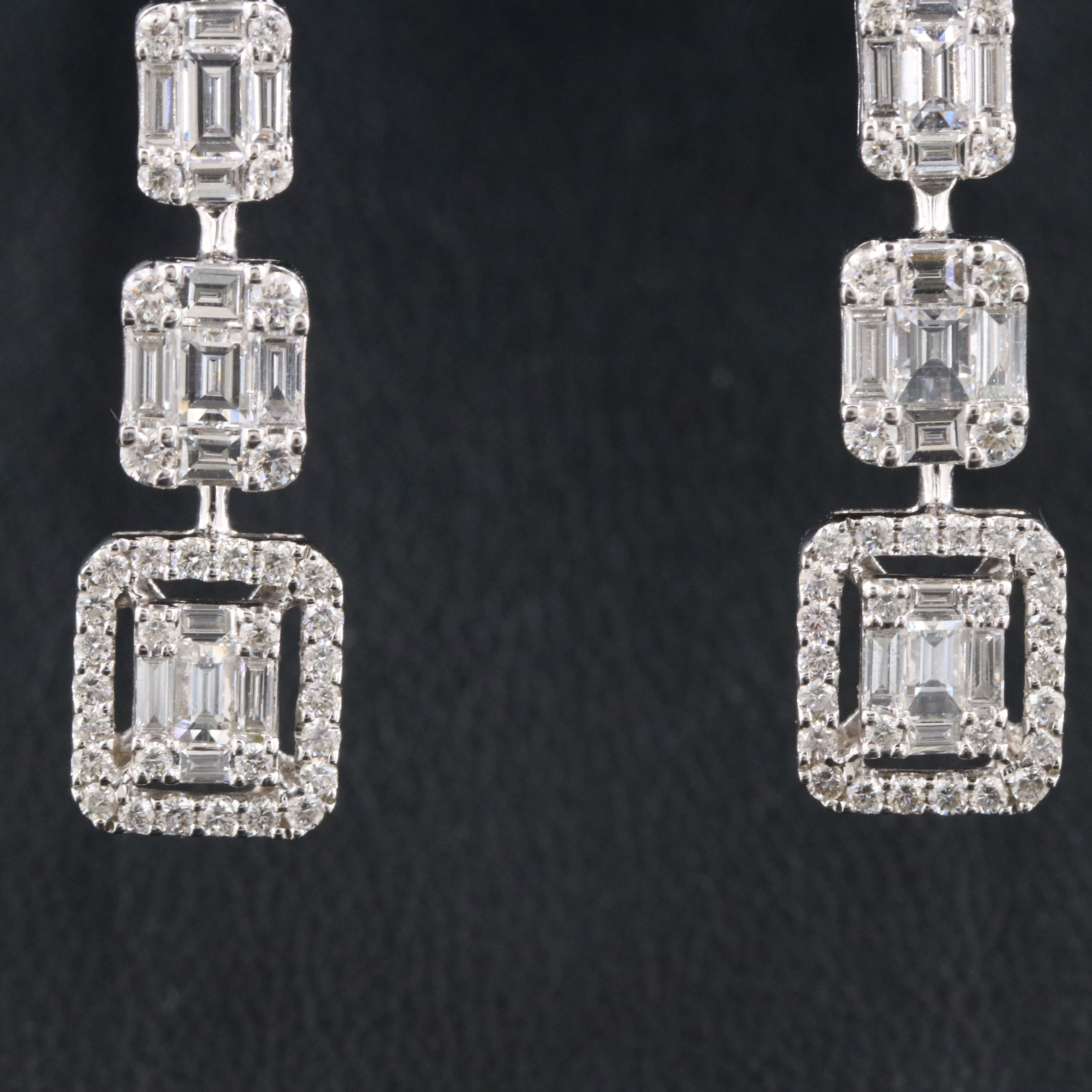 EFFY 18K 2.00 CTW Diamond Drop Earrings