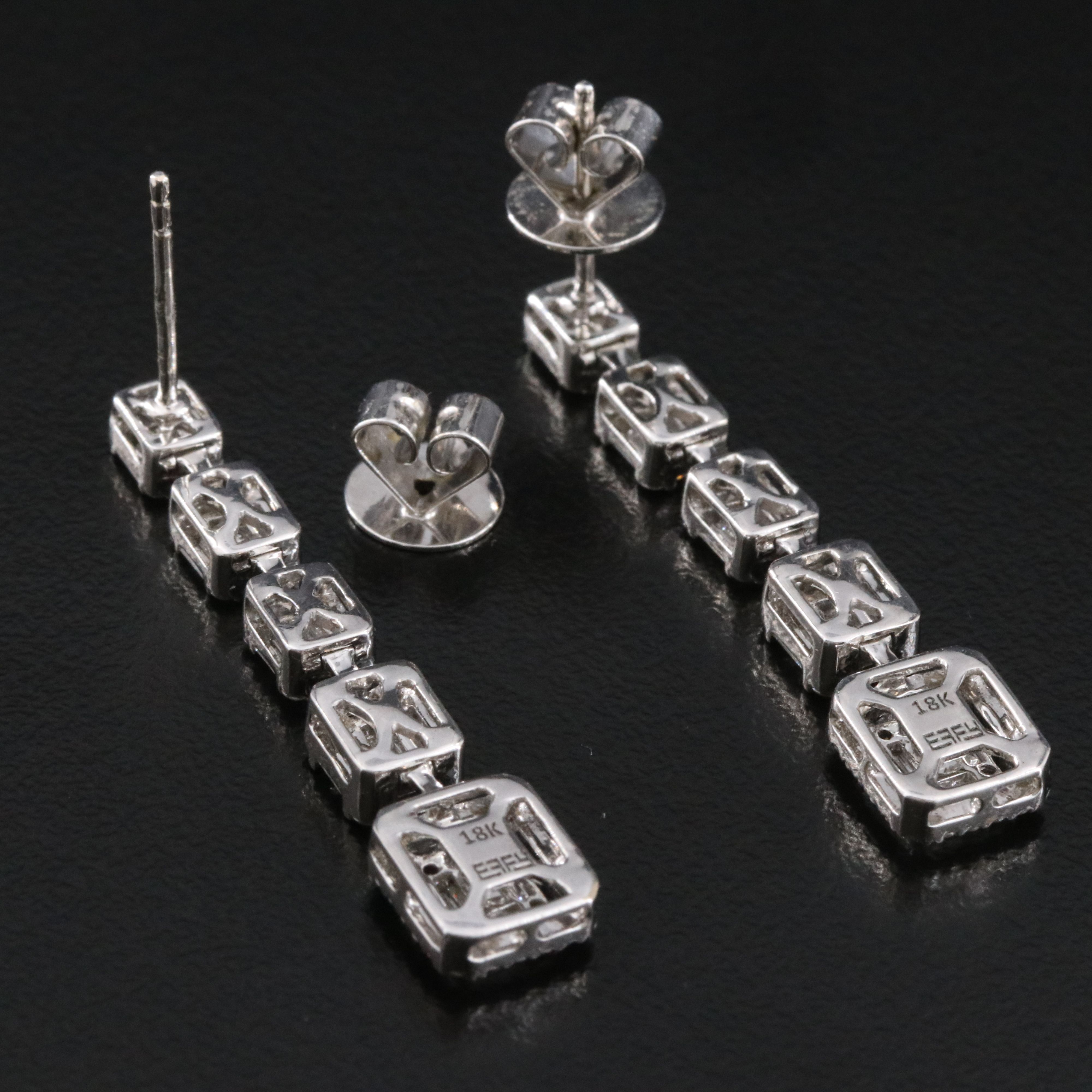 EFFY 18K 2.00 CTW Diamond Drop Earrings